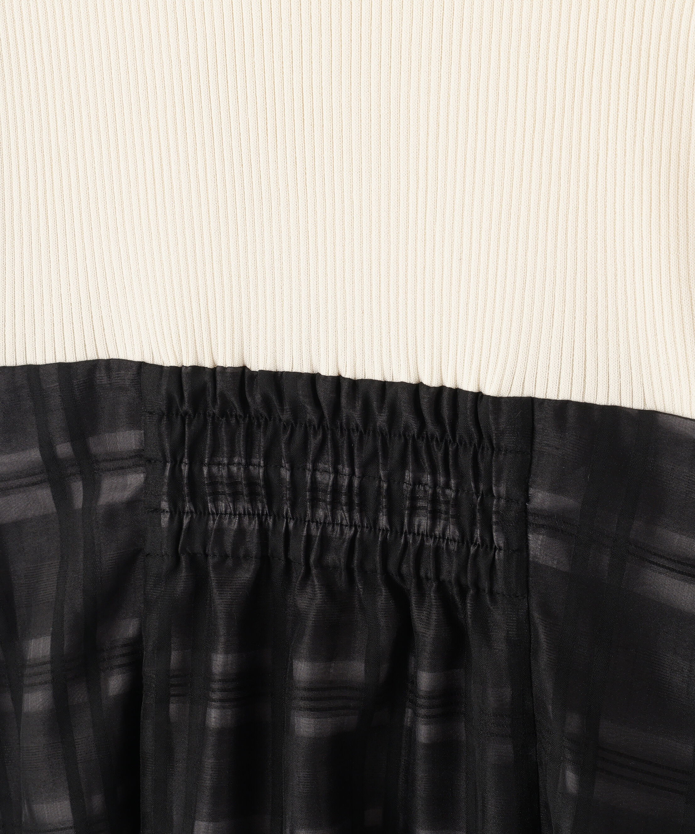  「ポロ衿ドッキングワンピース」|ワンピース|