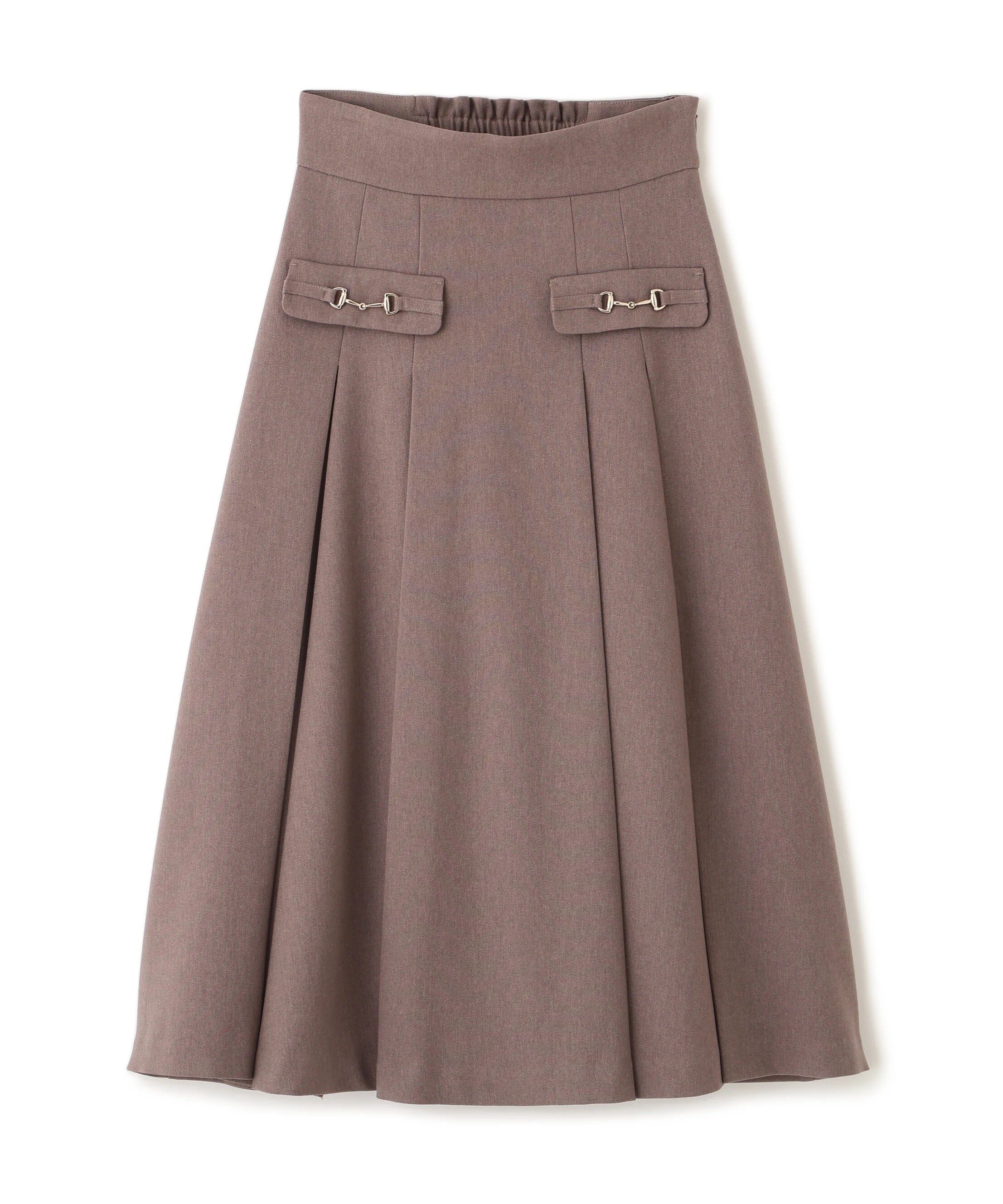  「ウーリッシュフラノタックフレアスカート」|スカート|