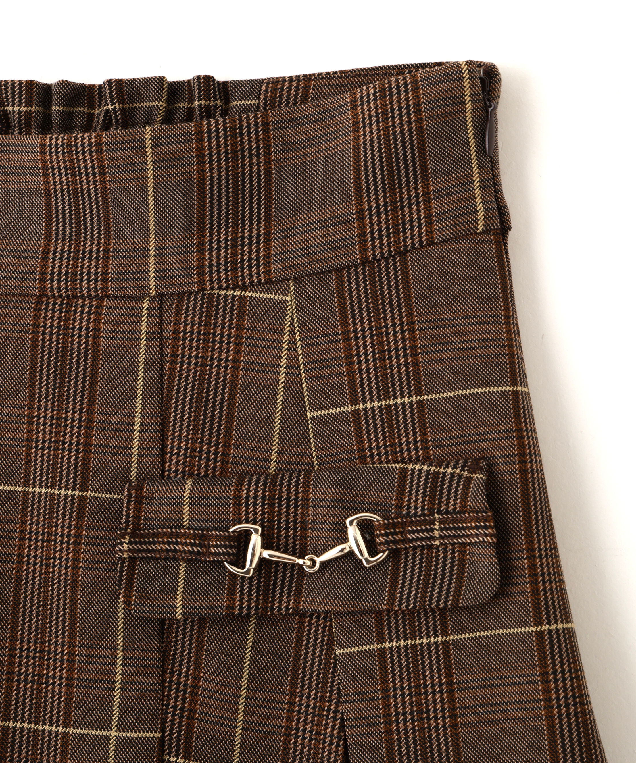  「ウーリッシュフラノタックフレアスカート」|スカート|