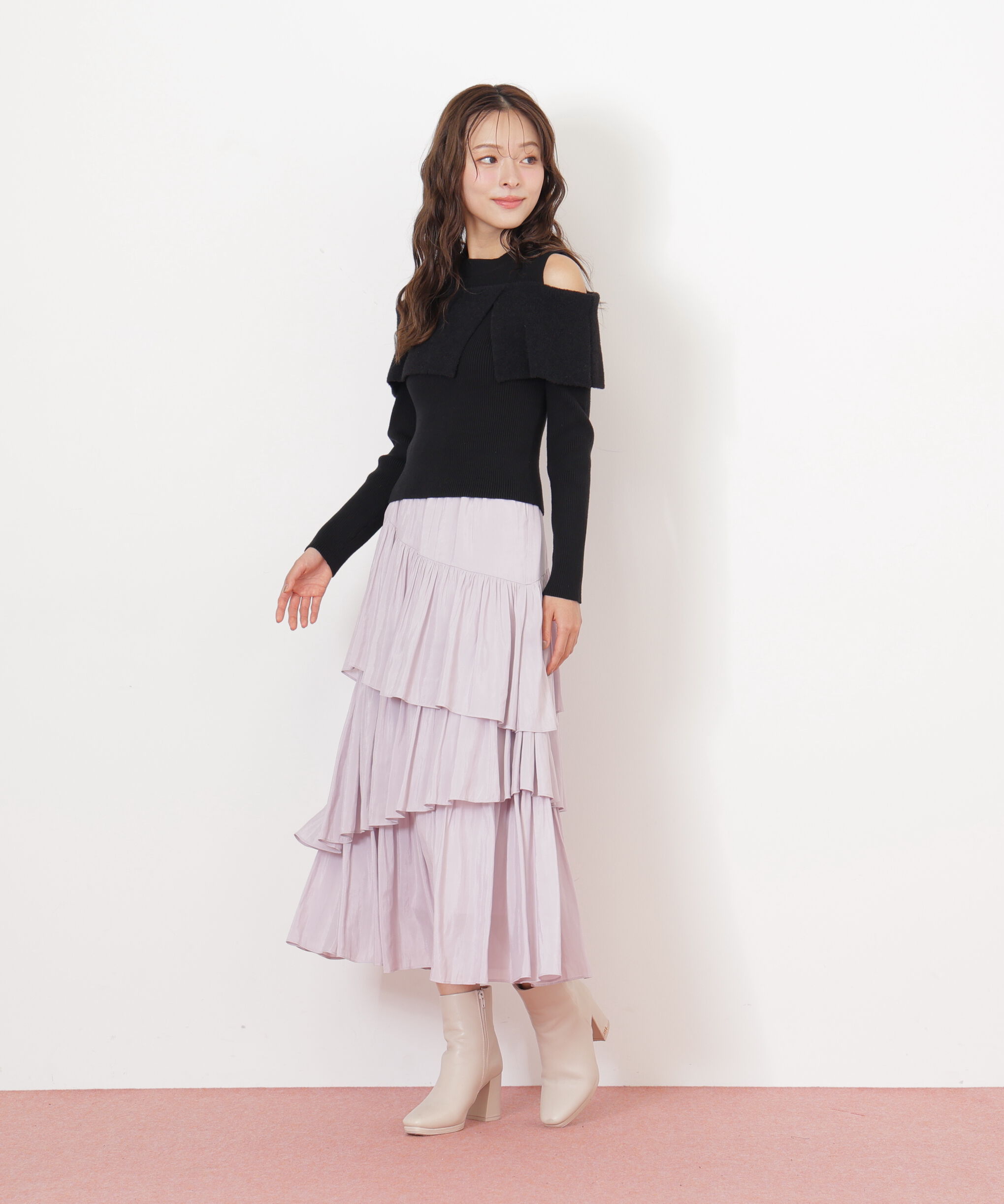  「ランダムティアードスカート」|スカート|