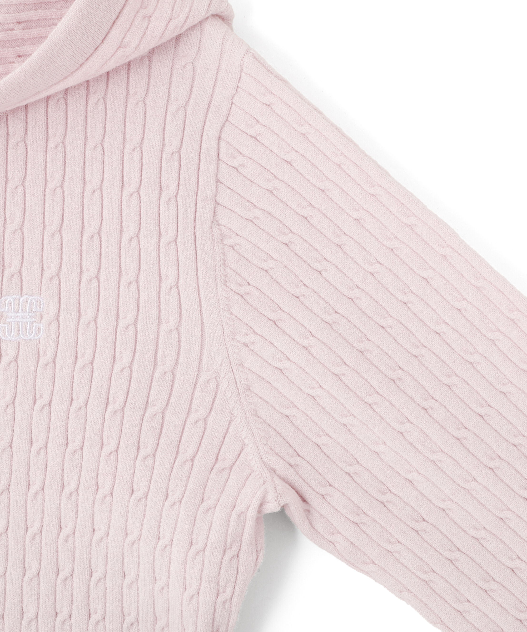  「ケーブルニットパーカーセットアップ」|ワンピース|