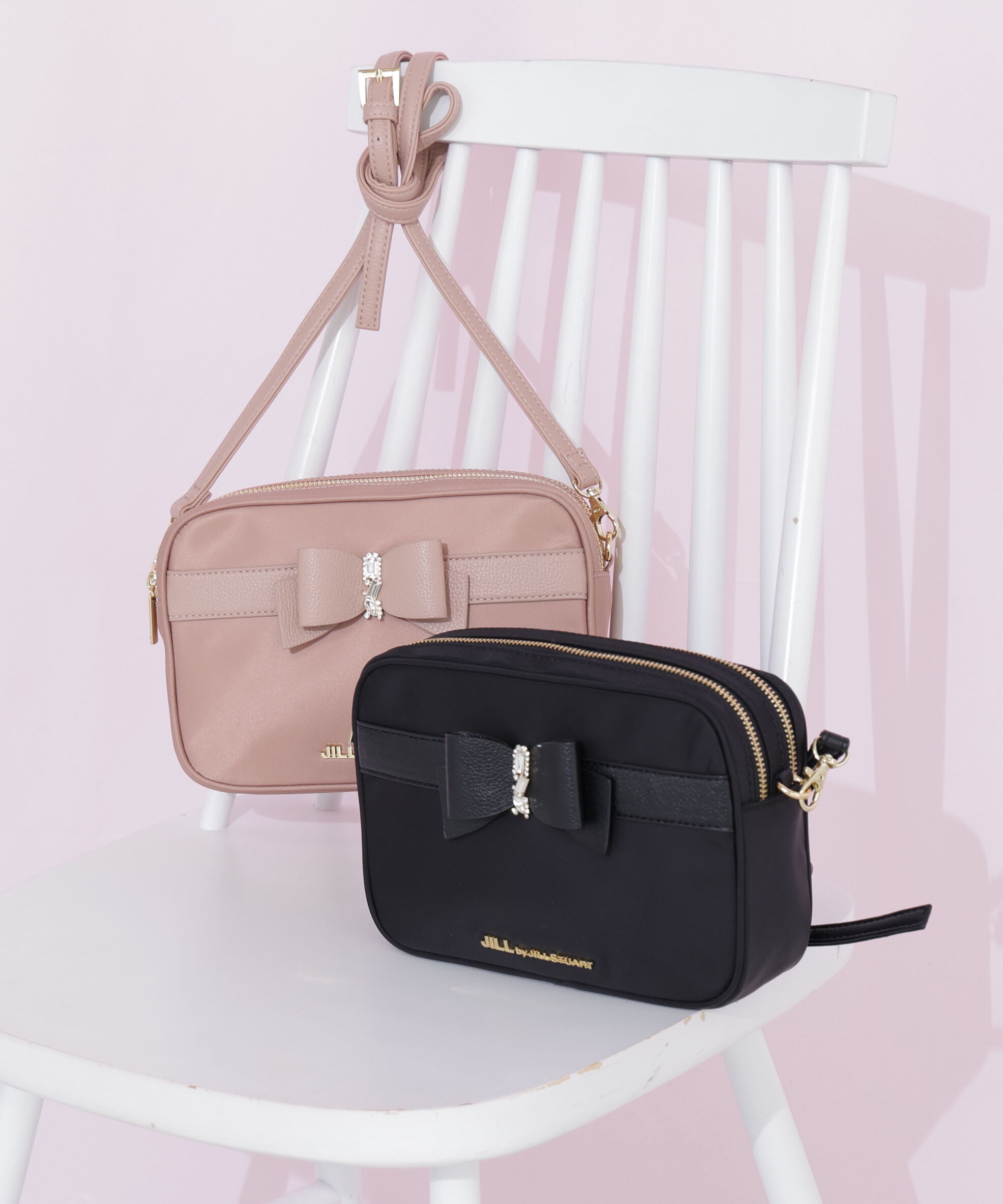  「ビジューリボンポシェット」|その他|ピンク