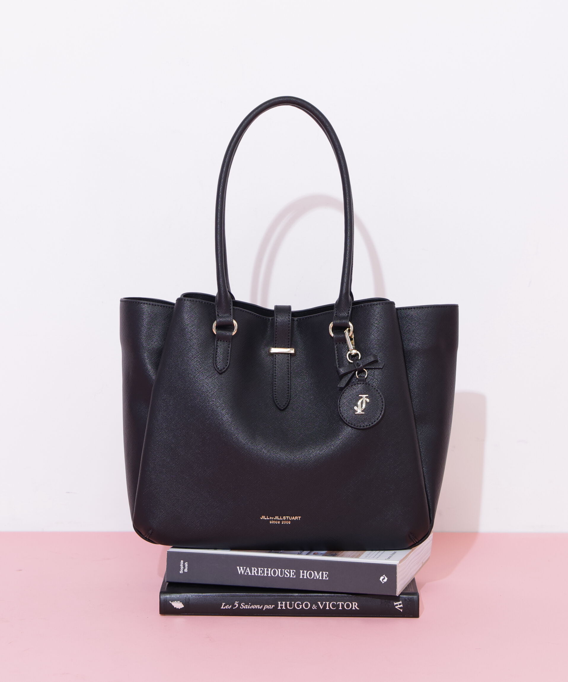  「チャーム付きトートバッグ」|その他|ブラック