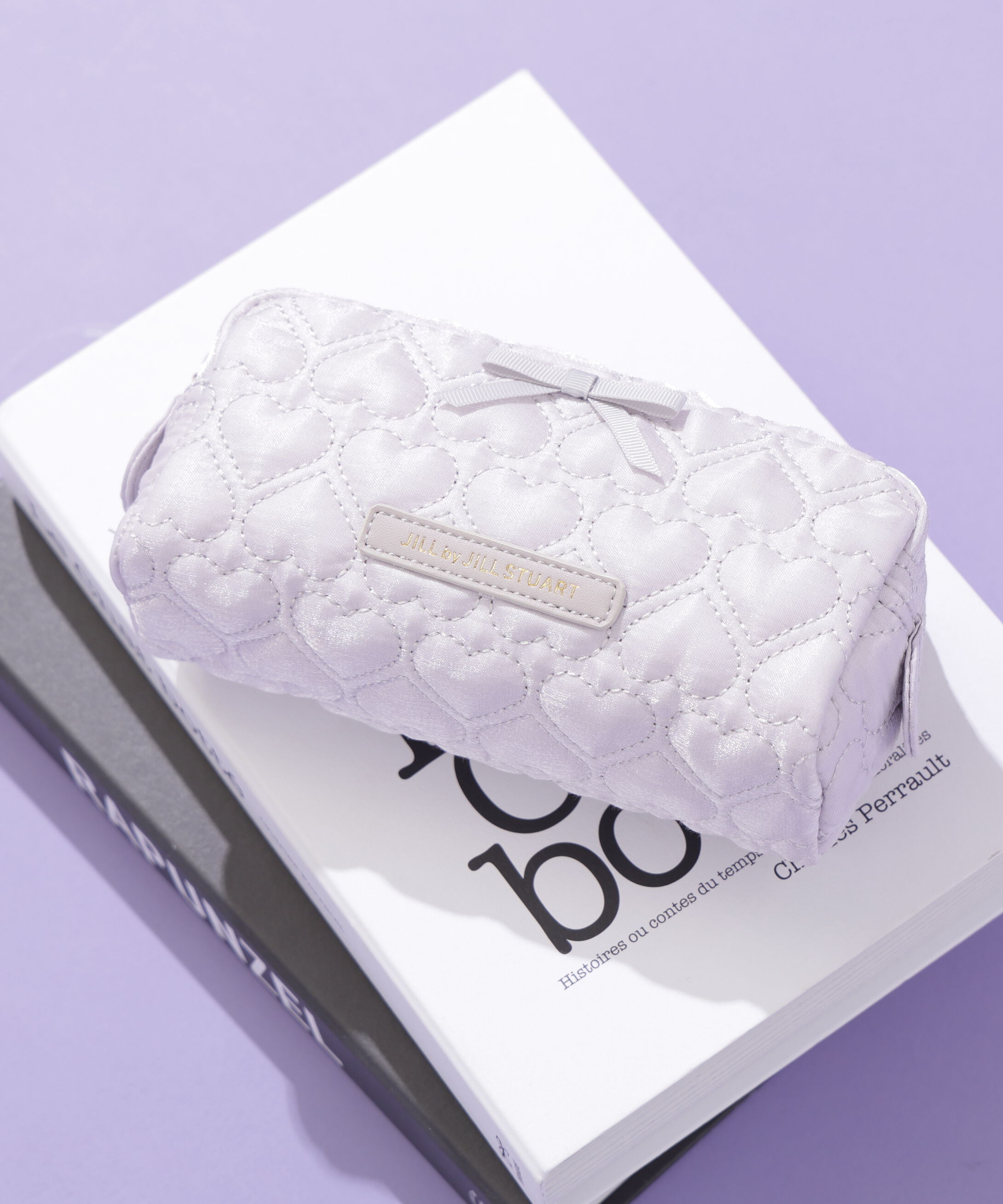  「ハートキルトポーチ」|財布|ラベンダー