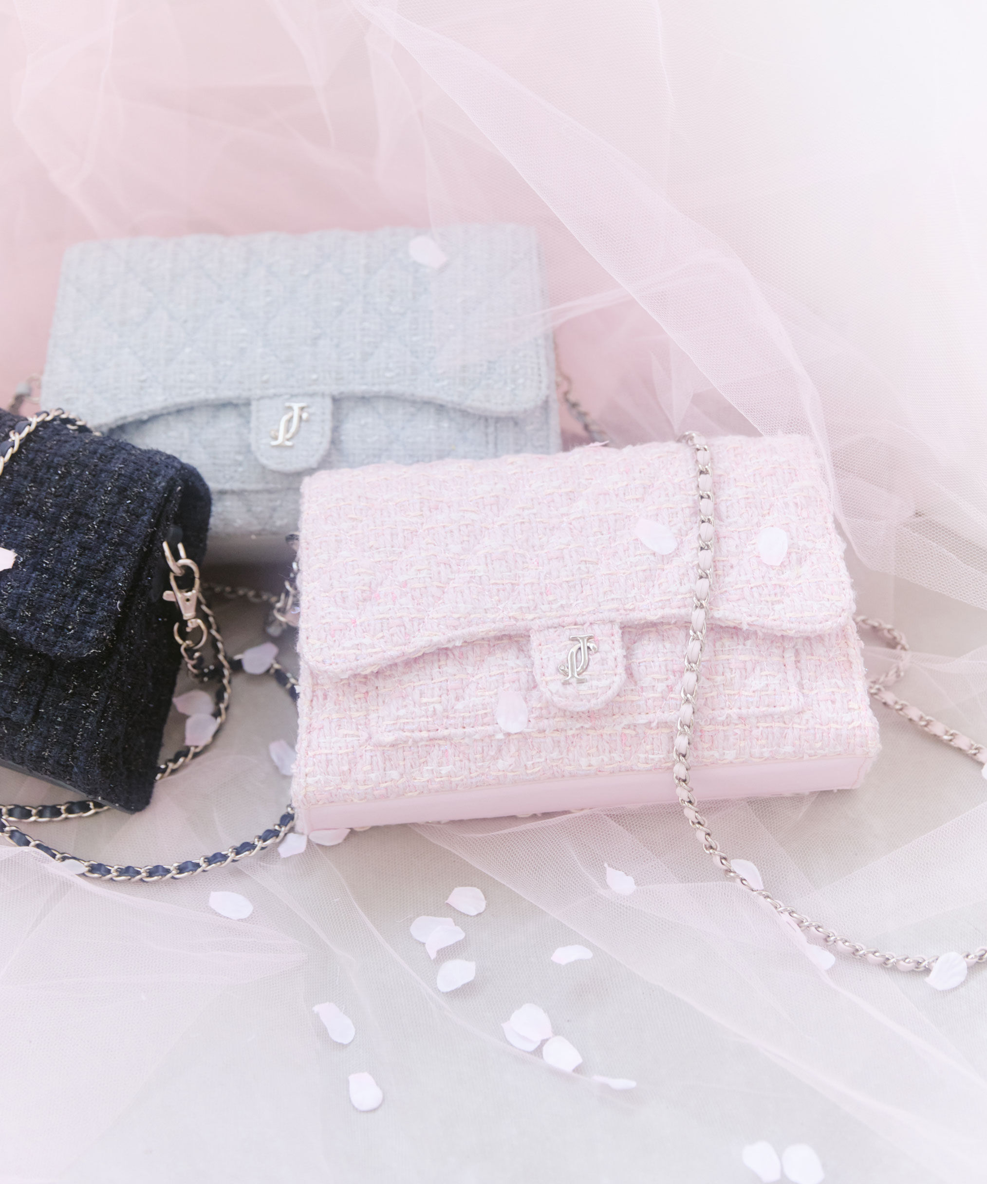  「ツイードキルティングチェーンバッグ」|その他|