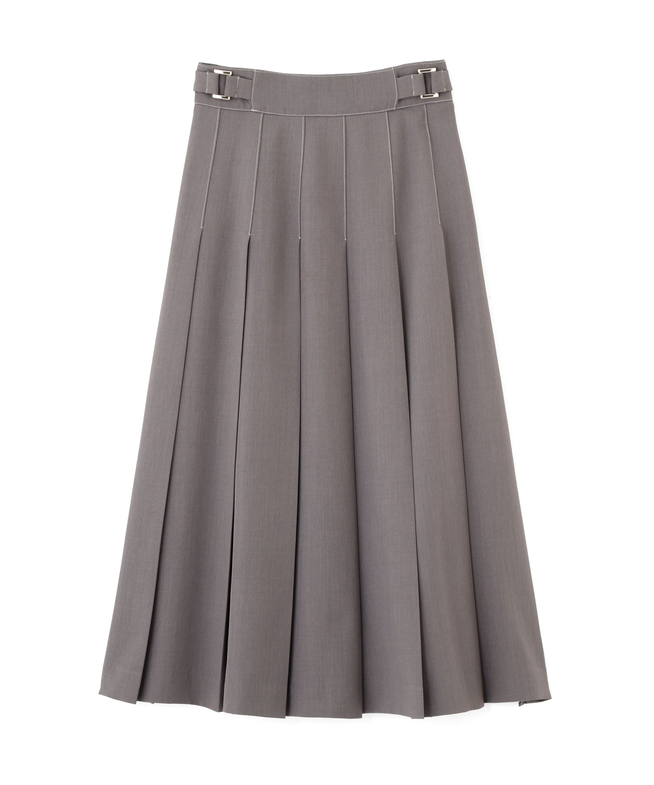  「サイドベルトプリーツスカート」|スカート|