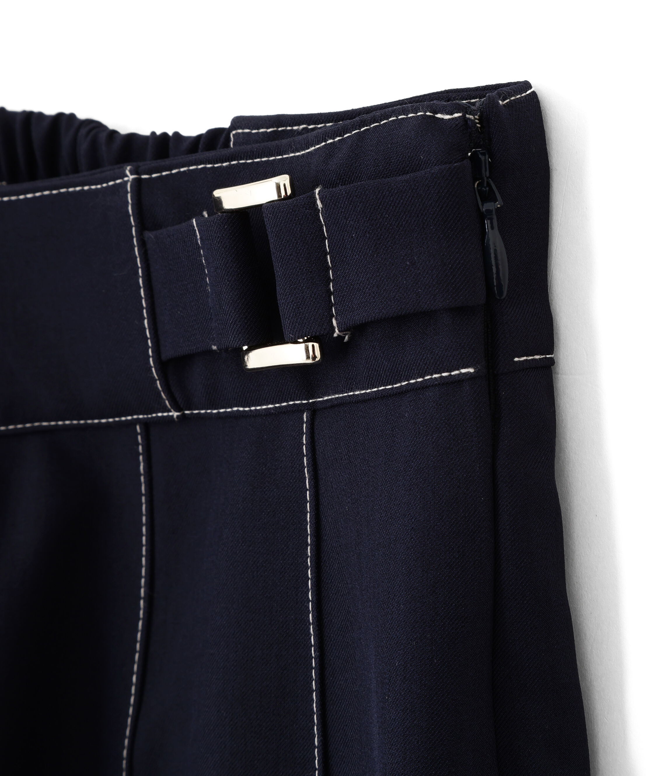  「サイドベルトプリーツスカート」|スカート|