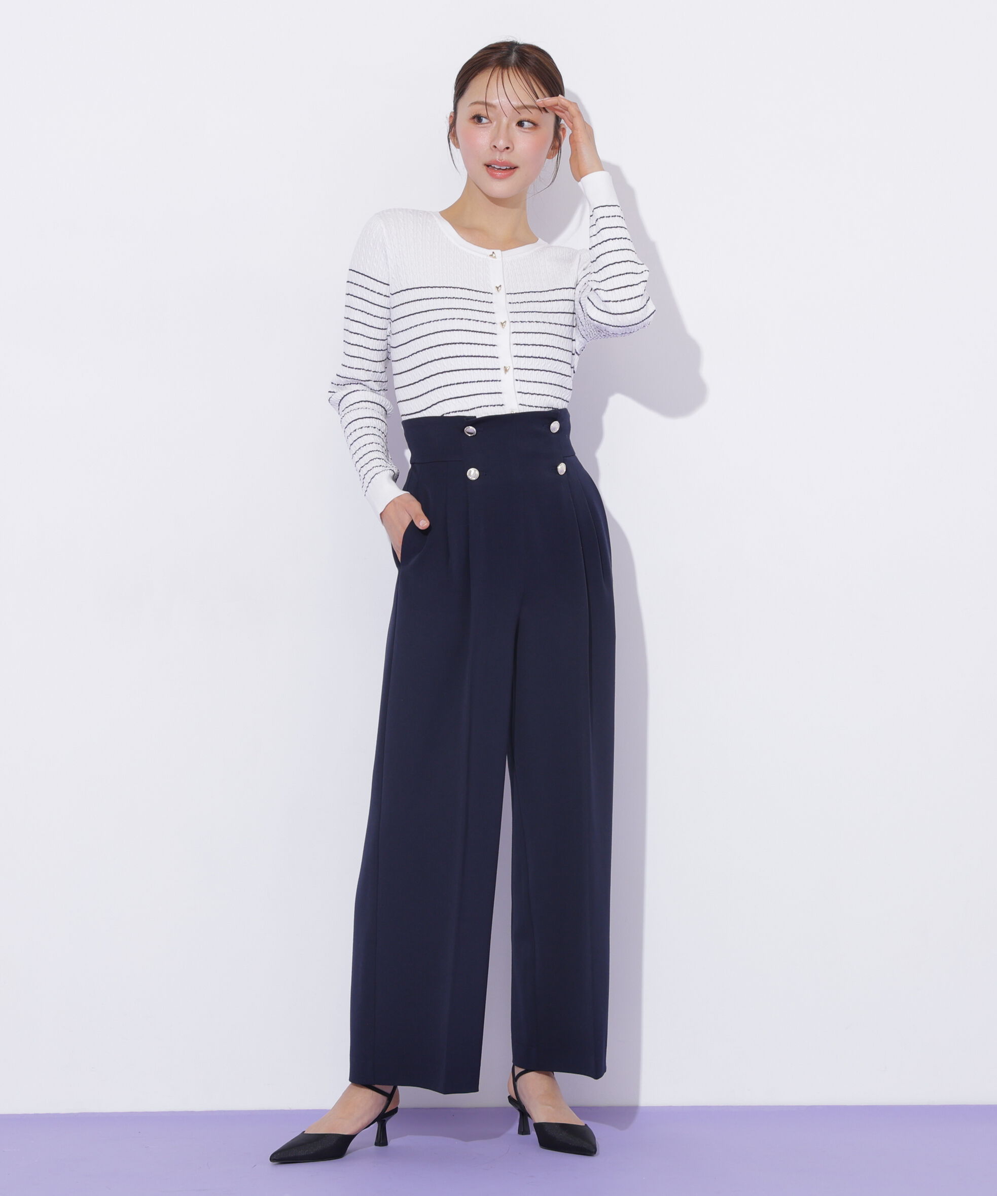  「ＵＶミニケーブルカーディガン」|ニット・セーター|