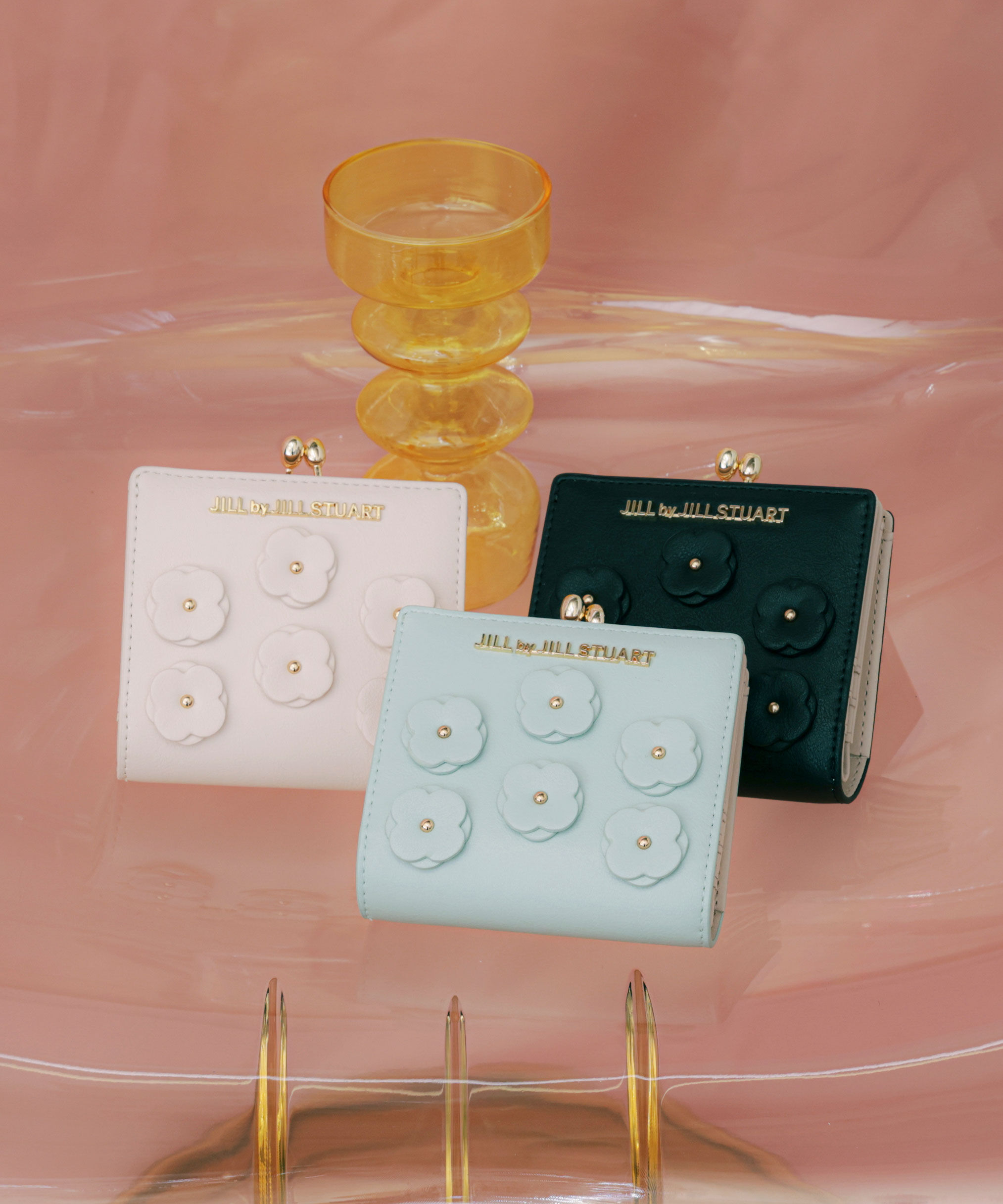  「フラワーモチーフウォレット」|財布|ミント