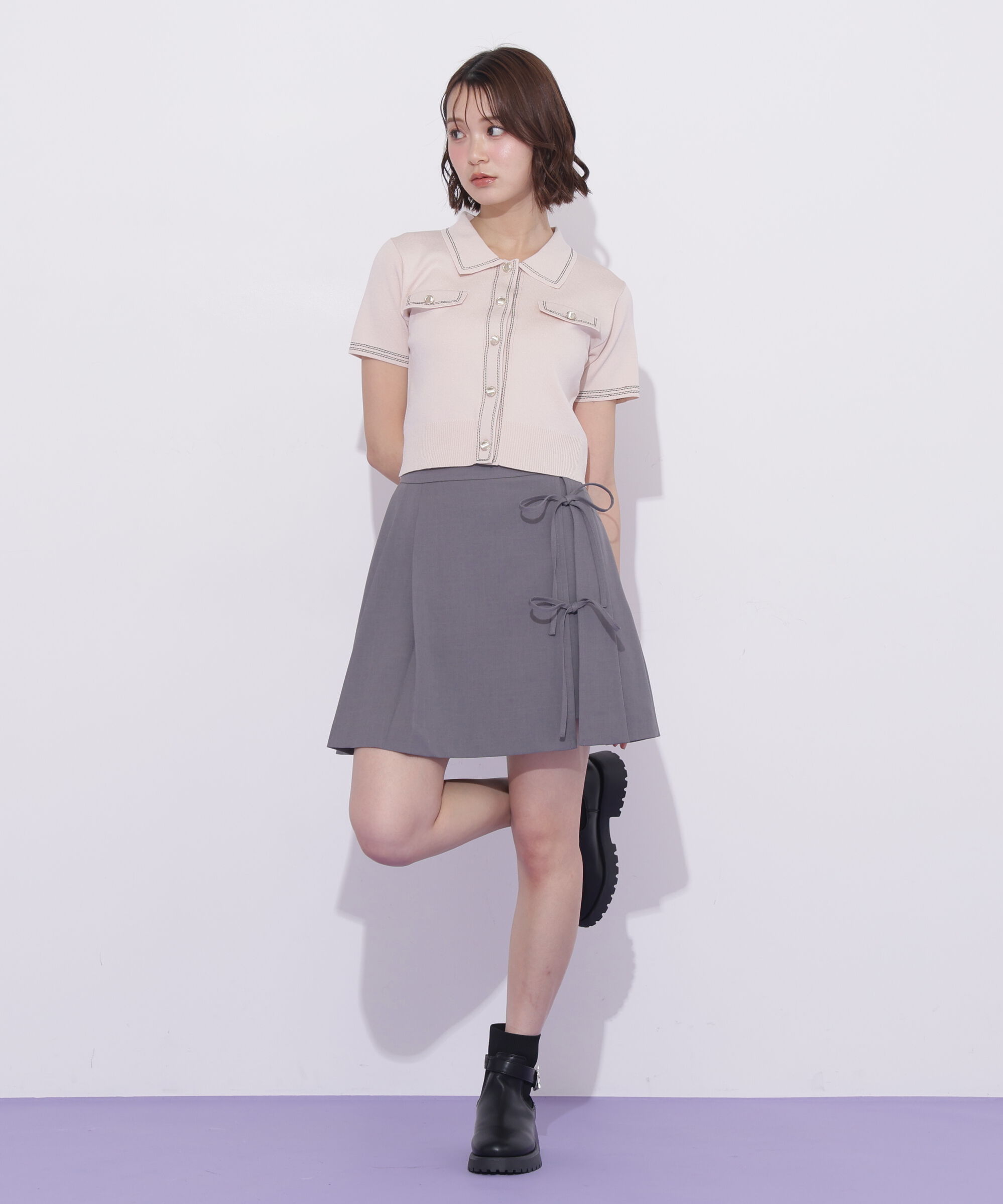  「ステッチポロニット」|ニット・セーター|