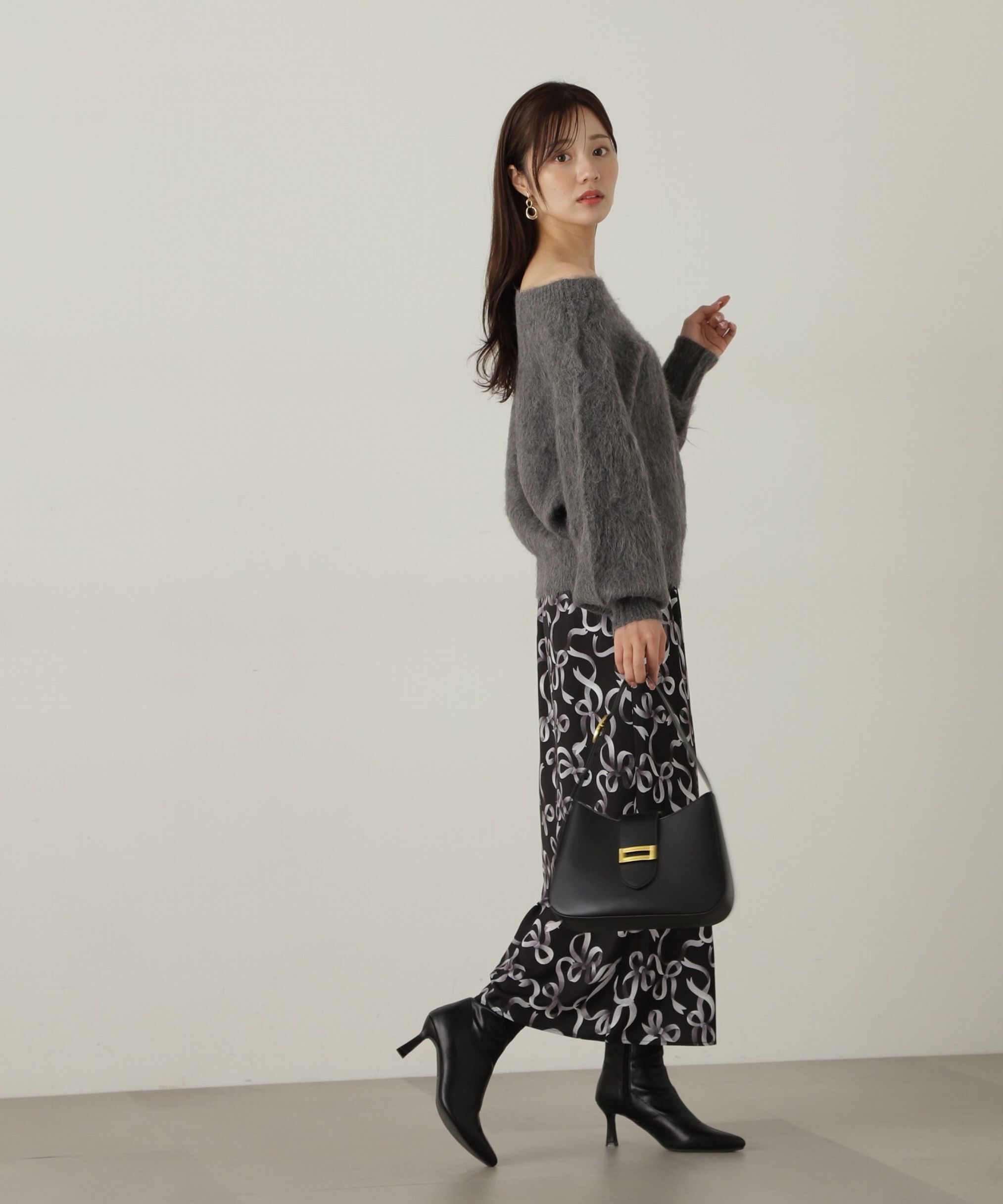 PROPORTION BODY DRESSING「リボン柄ナロースカート　24AW」|スカート|