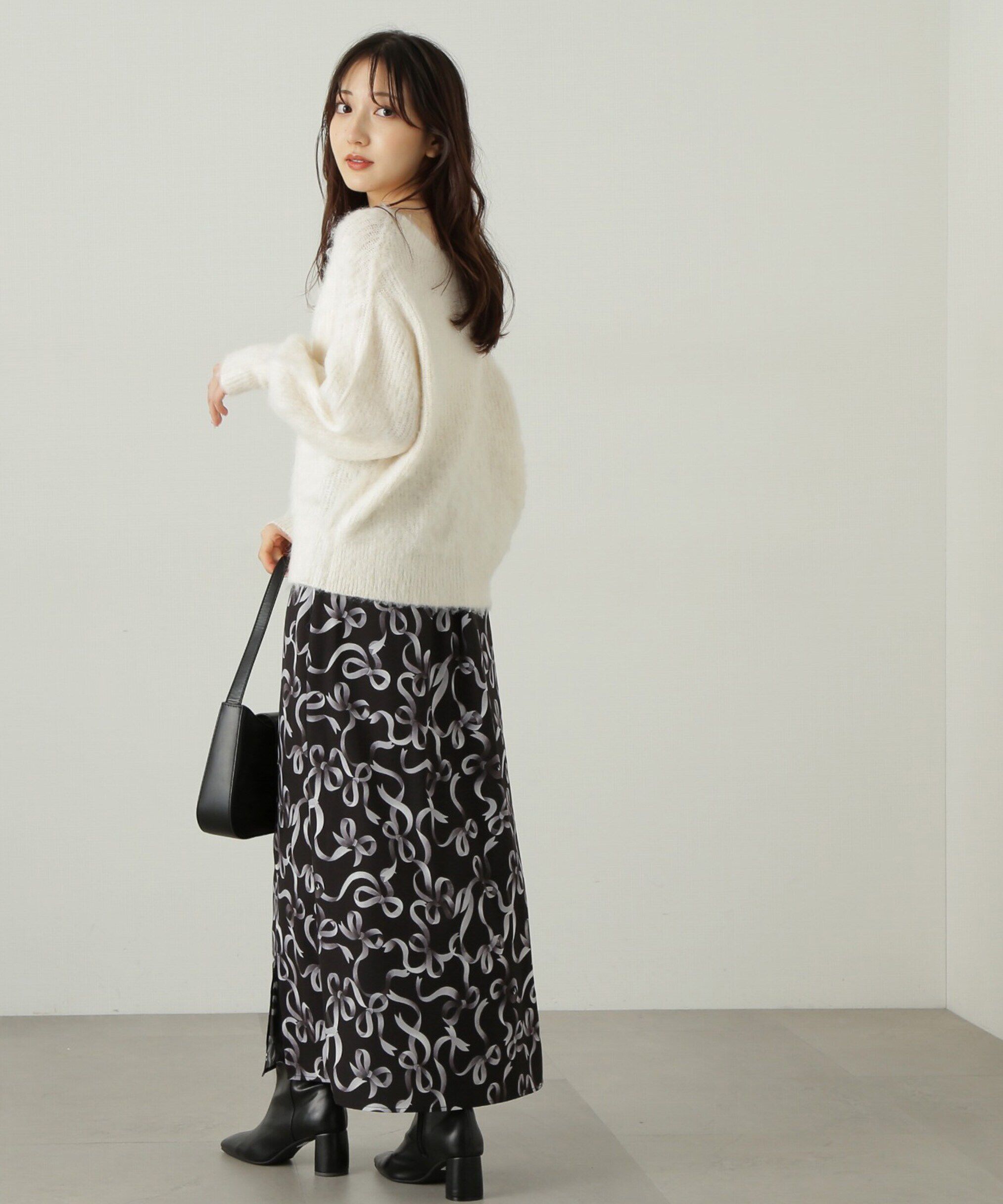 PROPORTION BODY DRESSING「リボン柄ナロースカート　24AW」|スカート|