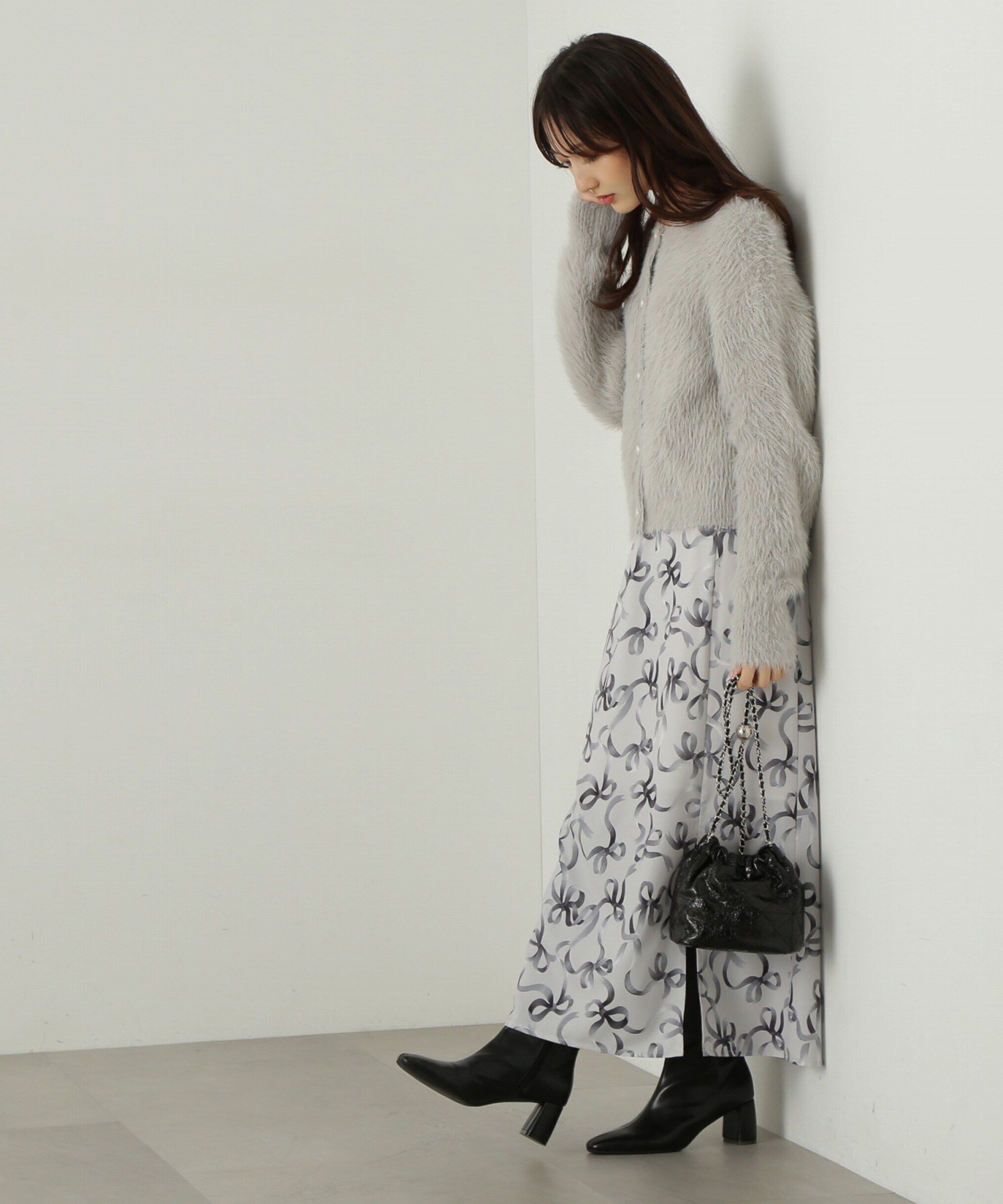 PROPORTION BODY DRESSING「リボン柄ナロースカート　24AW」|スカート|