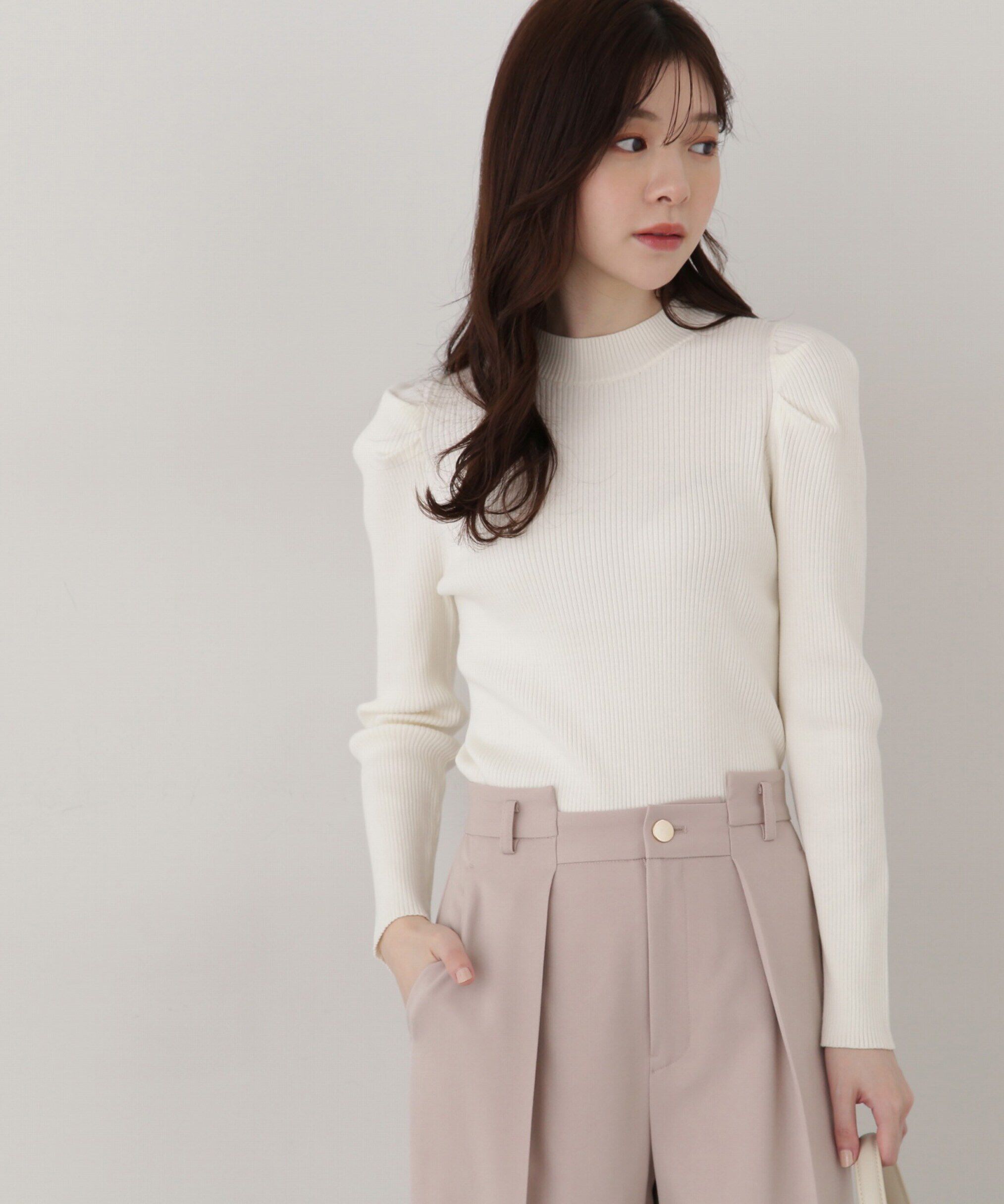 PROPORTION BODY DRESSING「パワーショルダーニット」|ニット・セーター|