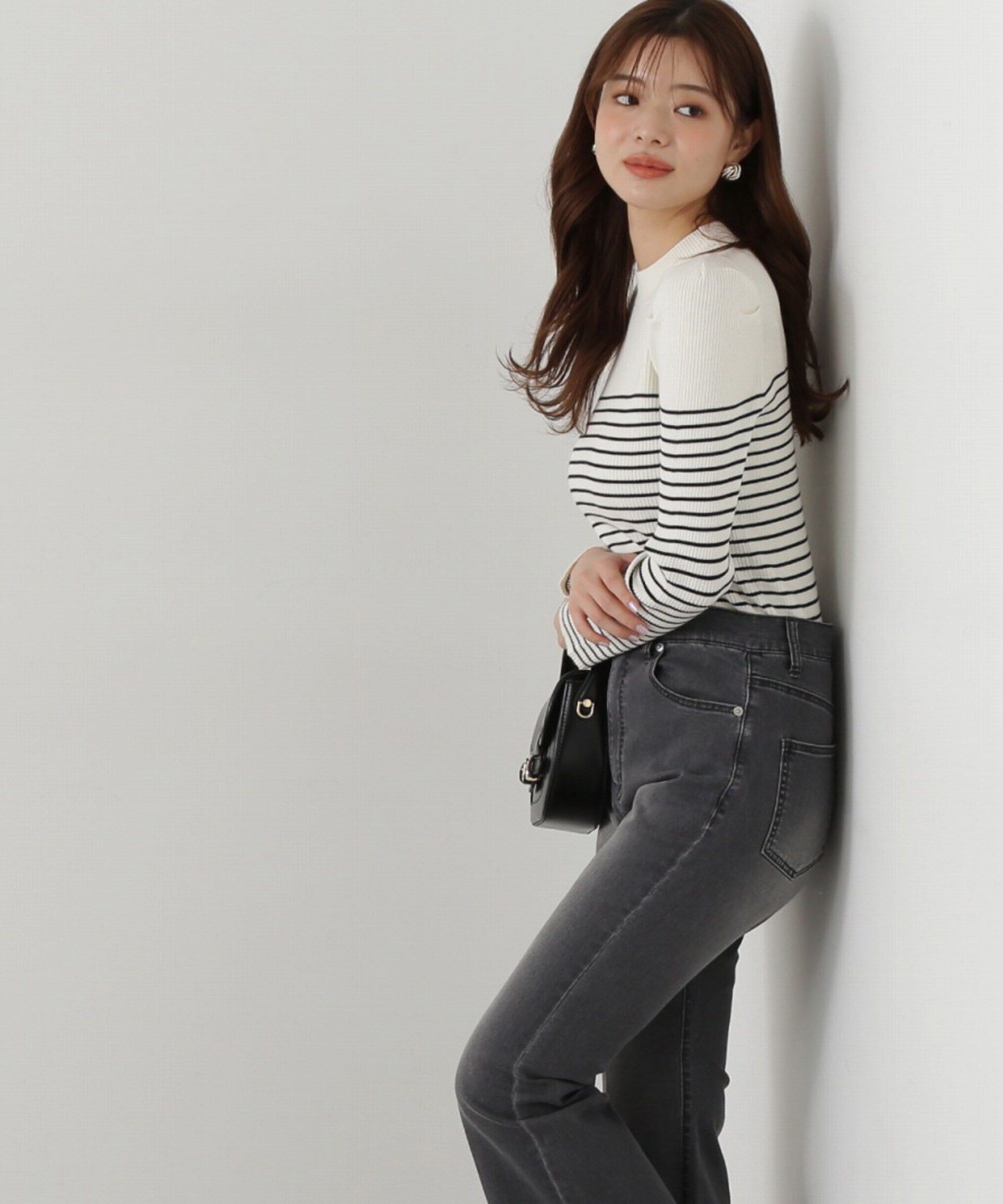 PROPORTION BODY DRESSING「パワーショルダーニット」|ニット・セーター|