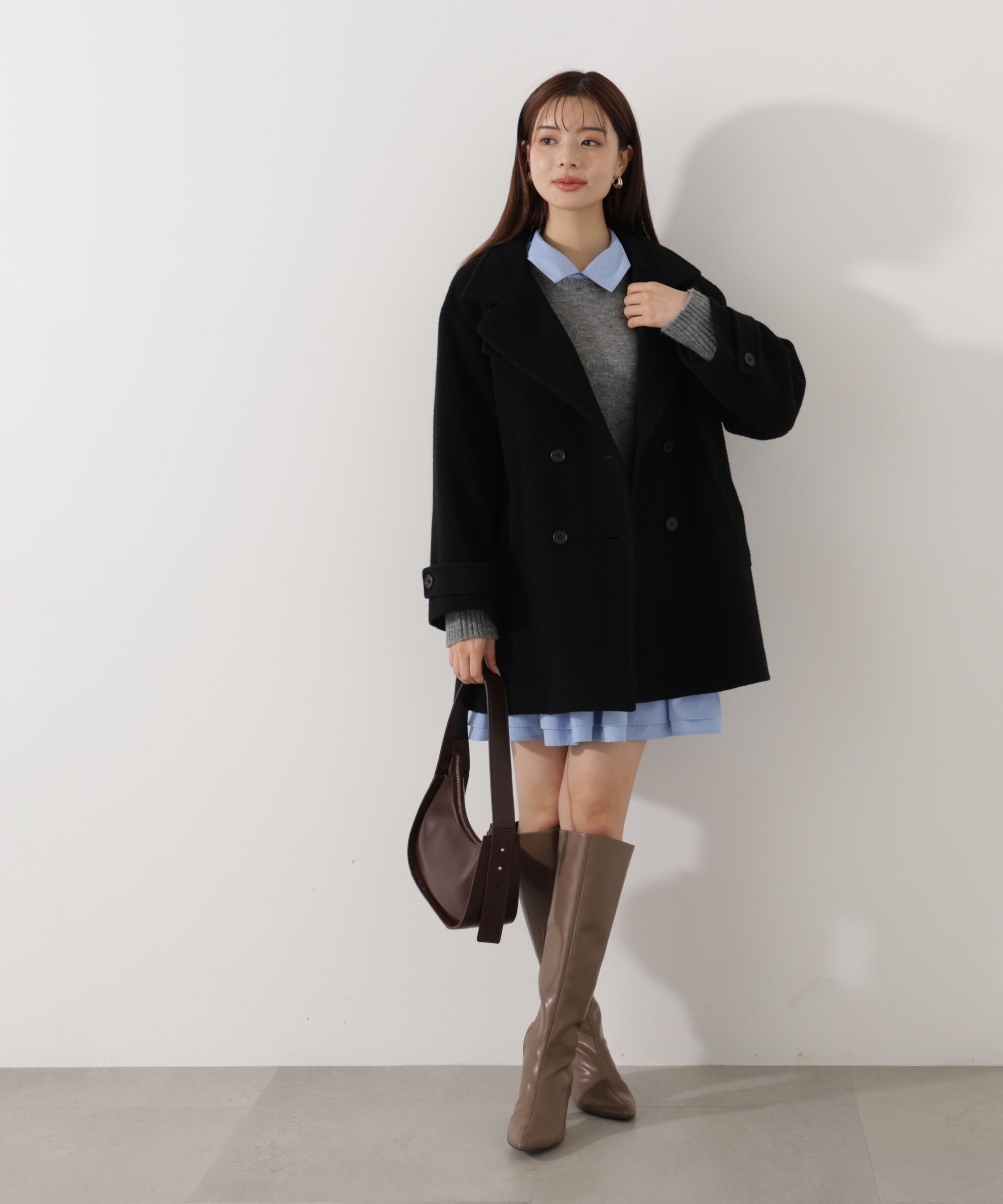 PROPORTION BODY DRESSING「2wayミドルコート 25AW」|ブルゾン・スタジャン|