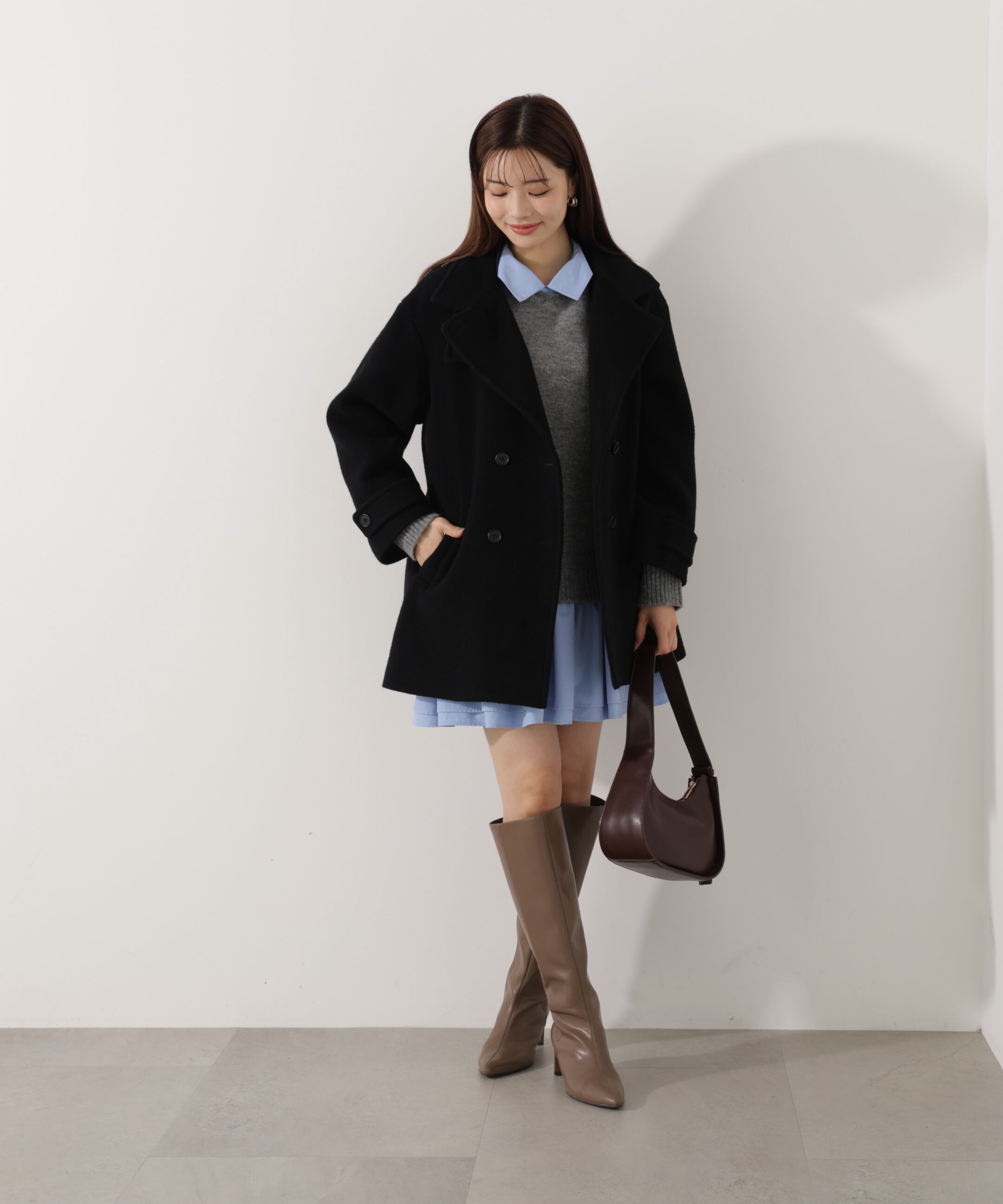 PROPORTION BODY DRESSING「2wayミドルコート 25AW」|ブルゾン・スタジャン|