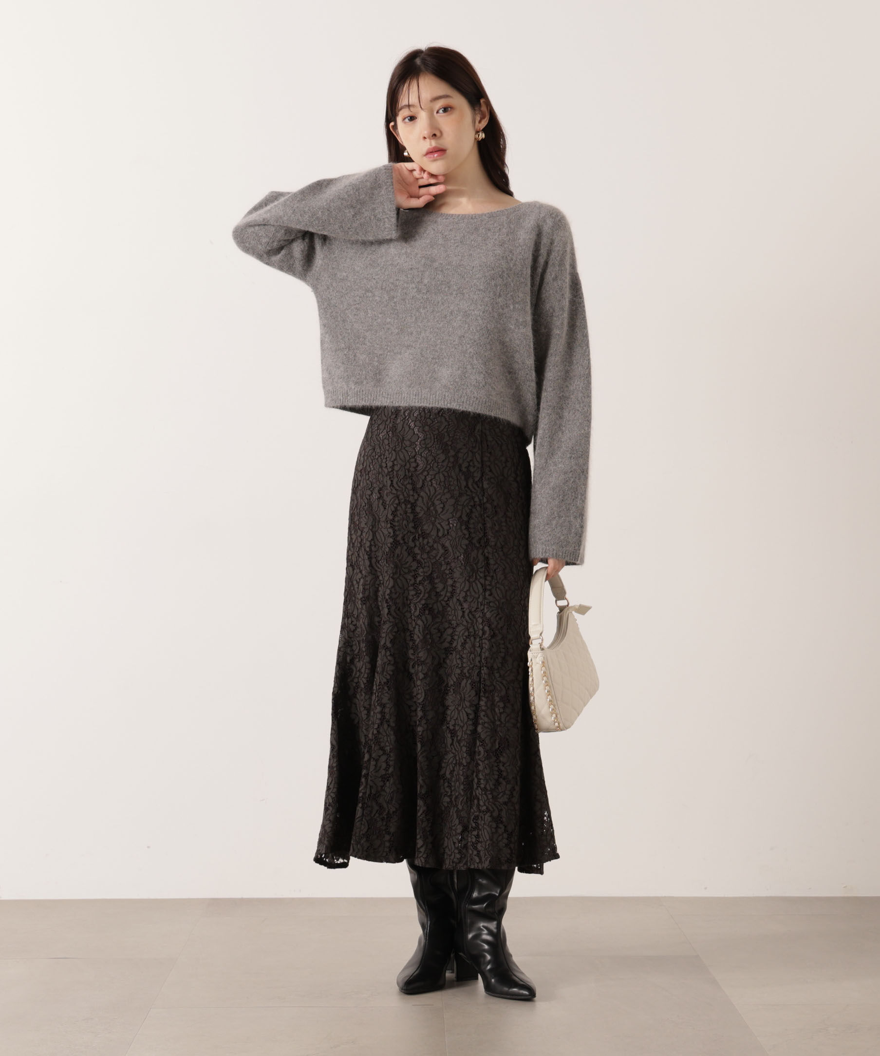 PROPORTION BODY DRESSING「レースマーメイドスカート 25AW」|スカート|