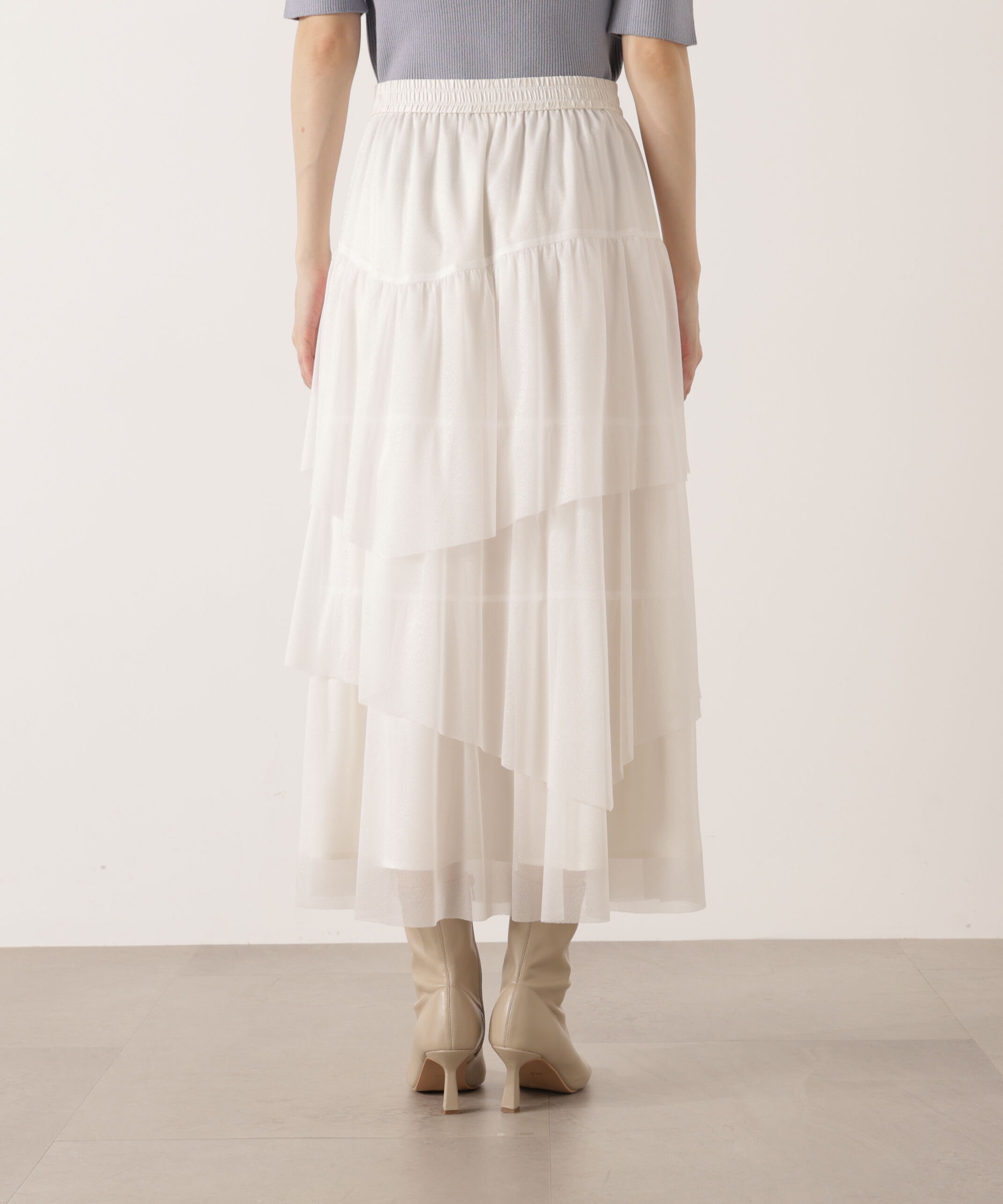 PROPORTION BODY DRESSING「《EDIT COLOGNE》エアリーティアードスカート 25AW」|スカート|