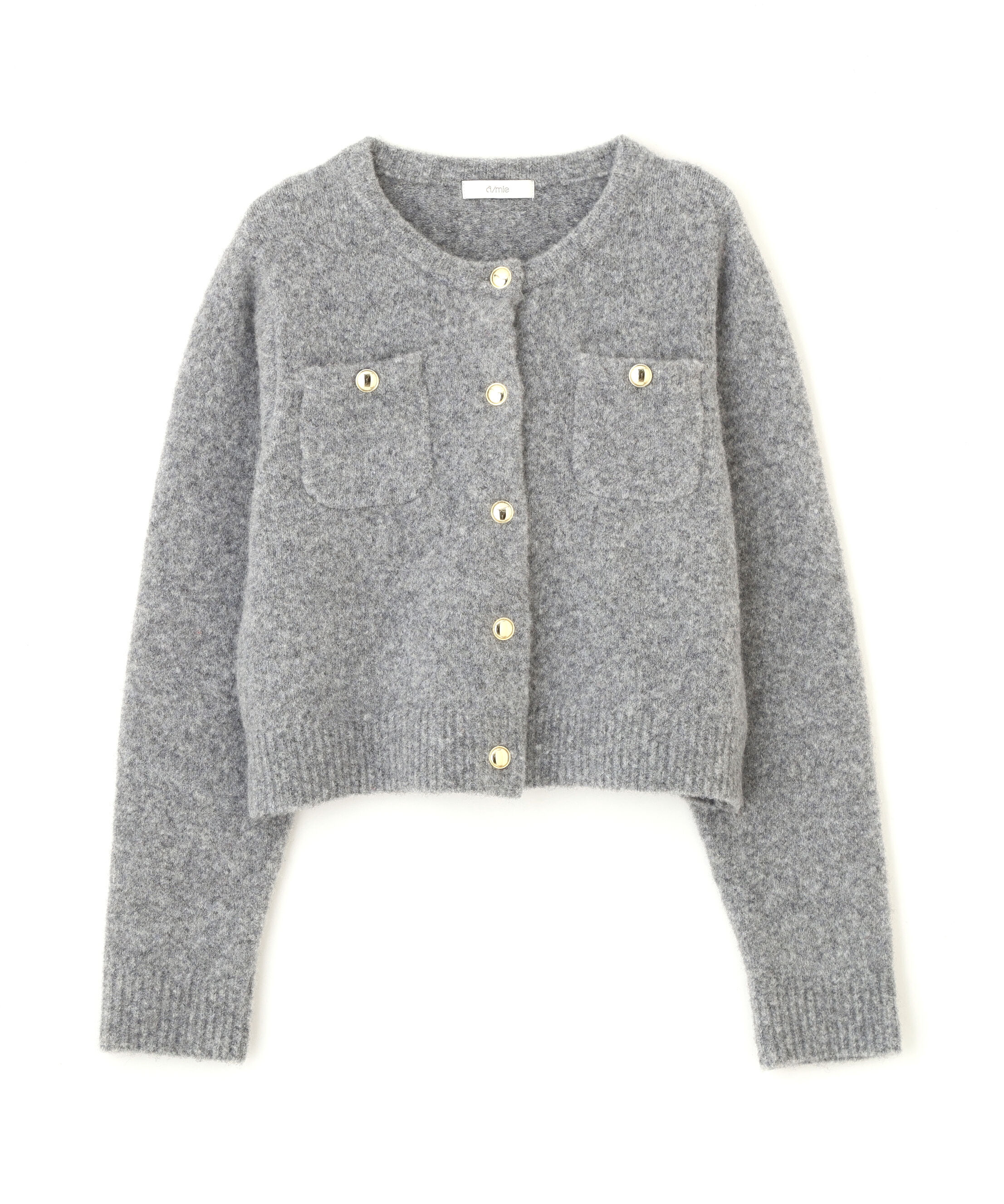 PROPORTION BODY DRESSING「釦POINTウール混カーディガン 25AW」|カーディガン|