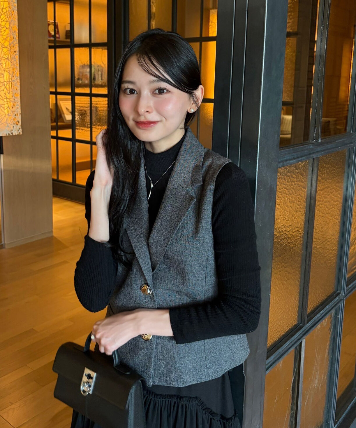 PROPORTION BODY DRESSING「テーラードジレセットアップ」|ワンピース|ブラックミッ