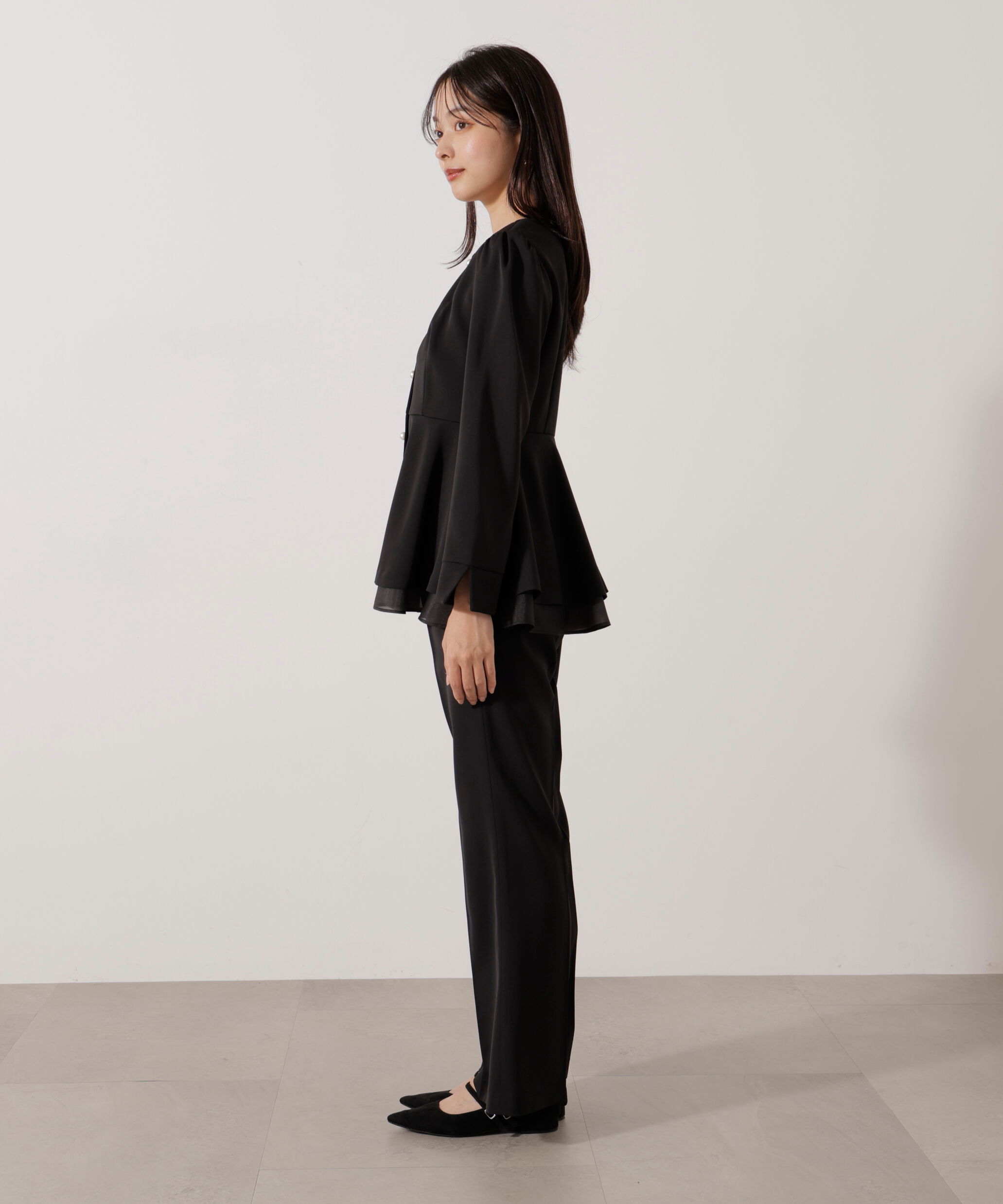 PROPORTION BODY DRESSING「＜セットアップ対応＞ペプラムジャケット」|ブルゾン・スタジャン|