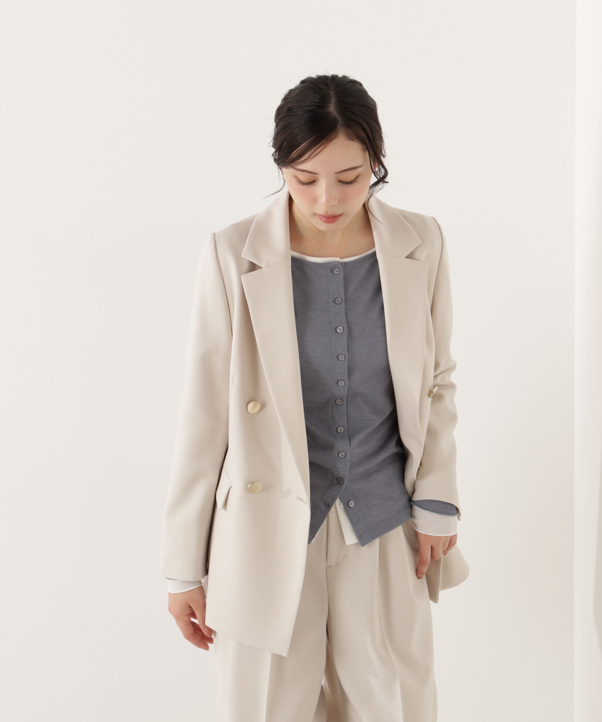 PROPORTION BODY DRESSING「〈a/mie〉シアーカットソー　26SS」|Tシャツ・カットソー|