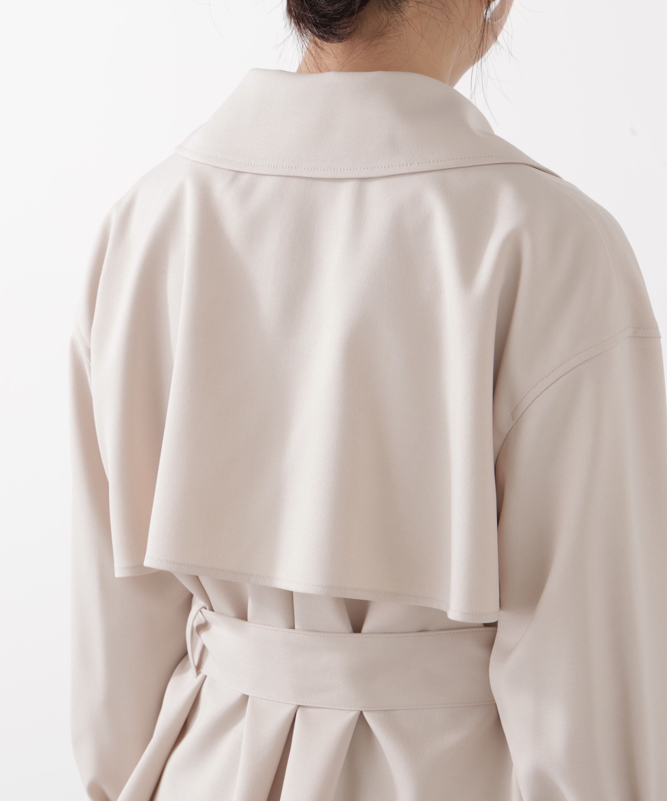PROPORTION BODY DRESSING「＜防シワ/花粉リリース＞ショートトレンチコート」|ブルゾン・スタジャン|
