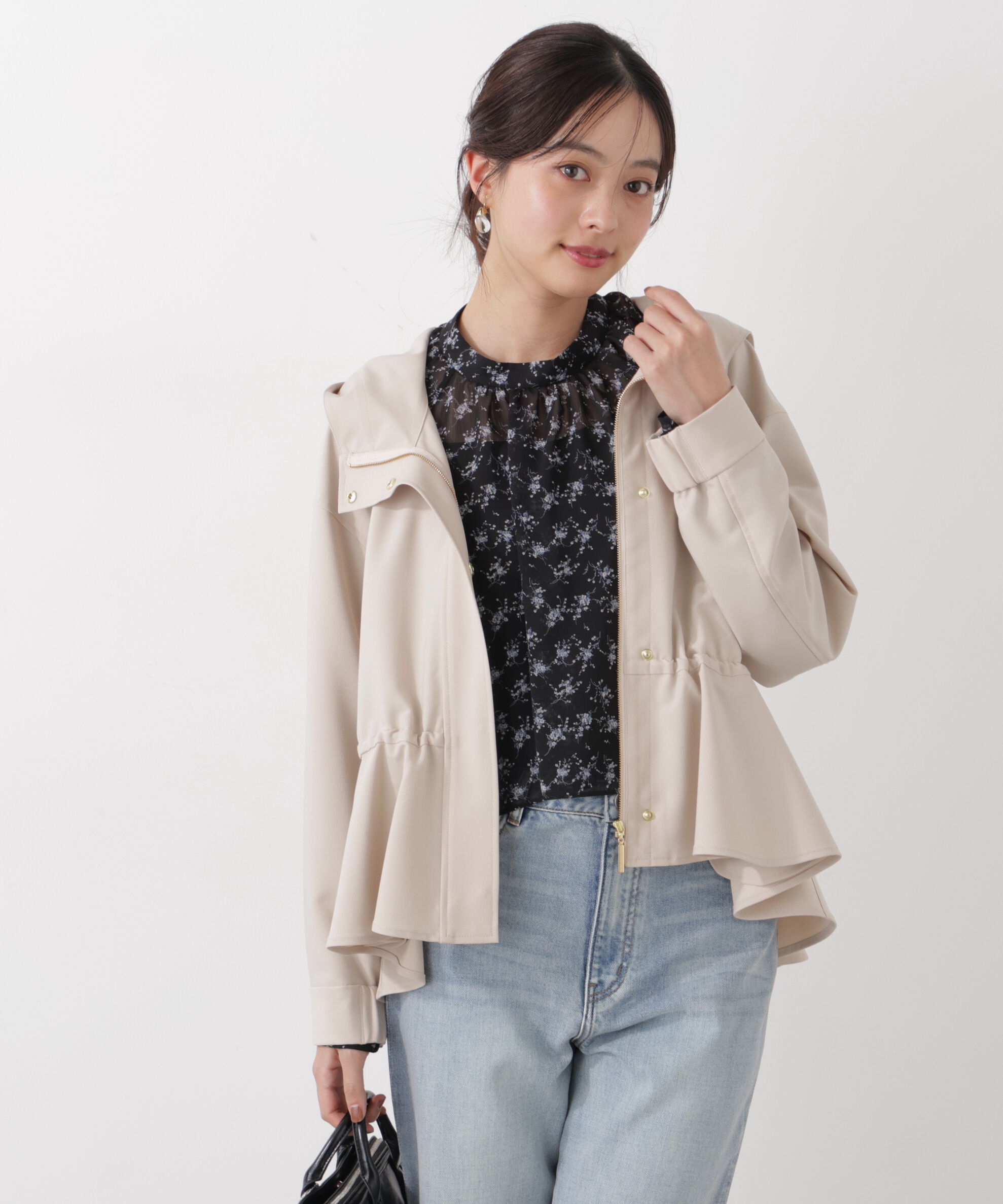 PROPORTION BODY DRESSING「〈a/mie〉ジョーゼットボリュームブラウス　26SS」|シャツ・ブラウス|