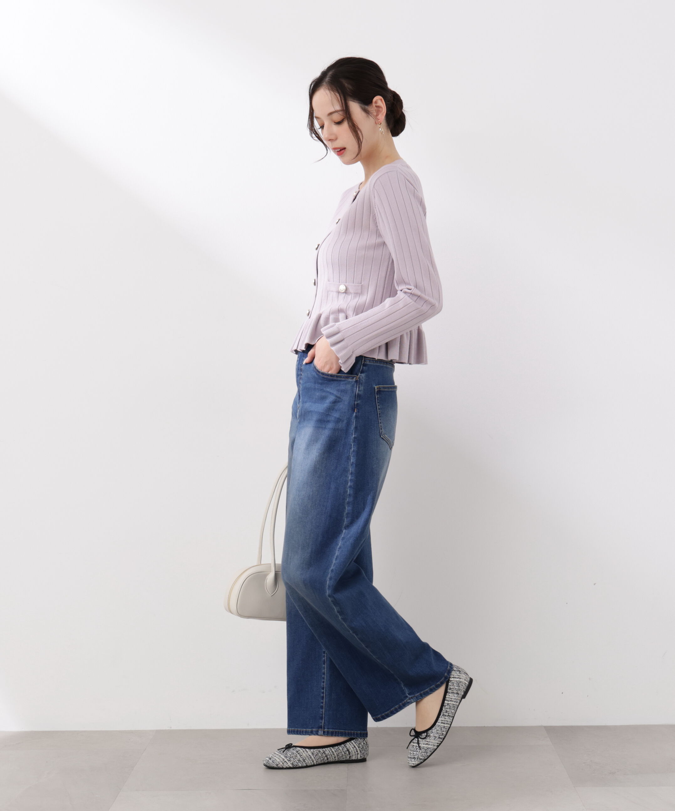 PROPORTION BODY DRESSING「〈a/mie〉カーブデニムパンツ　26SS」|その他|