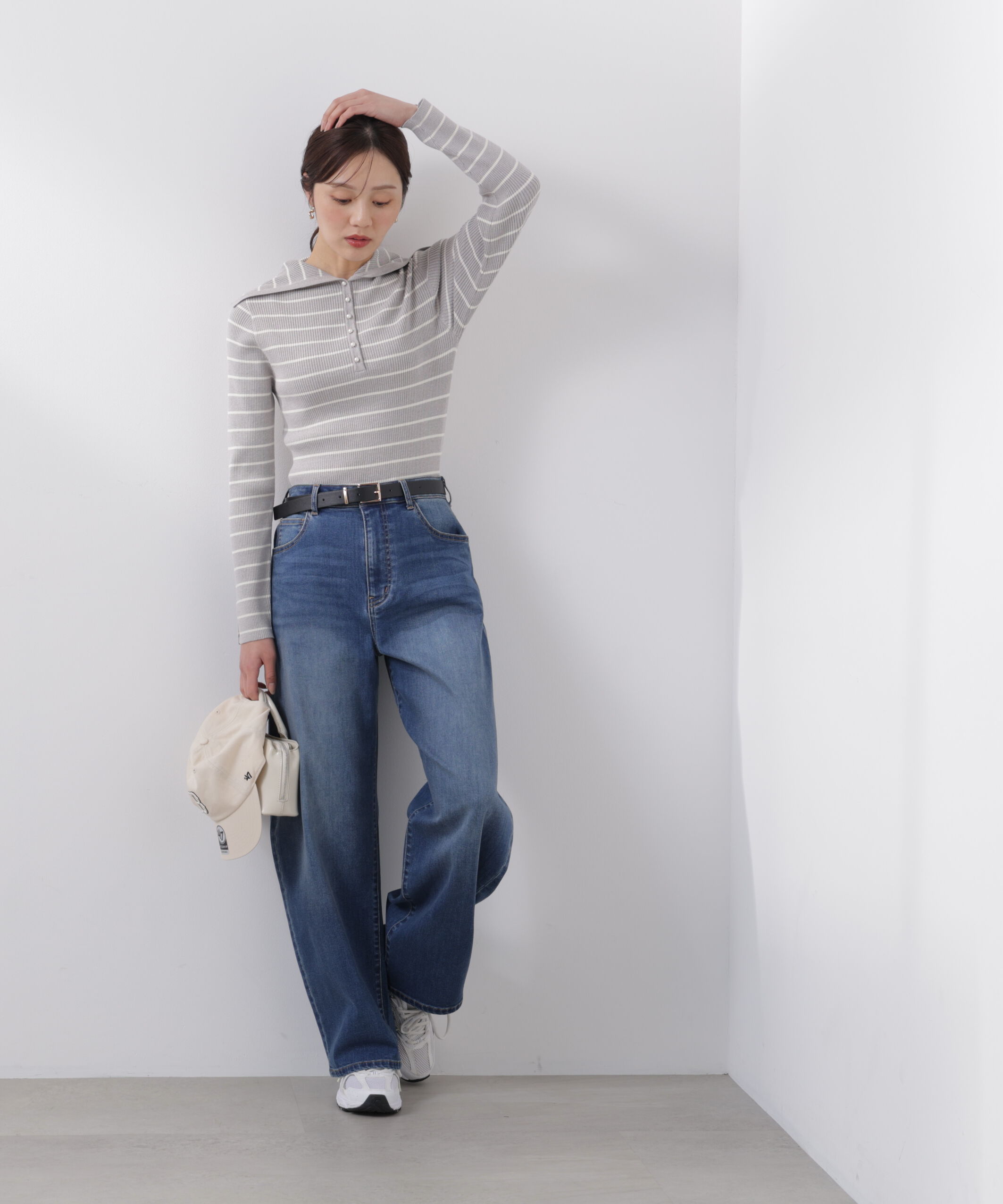 PROPORTION BODY DRESSING「〈a/mie〉カーブデニムパンツ　26SS」|その他|