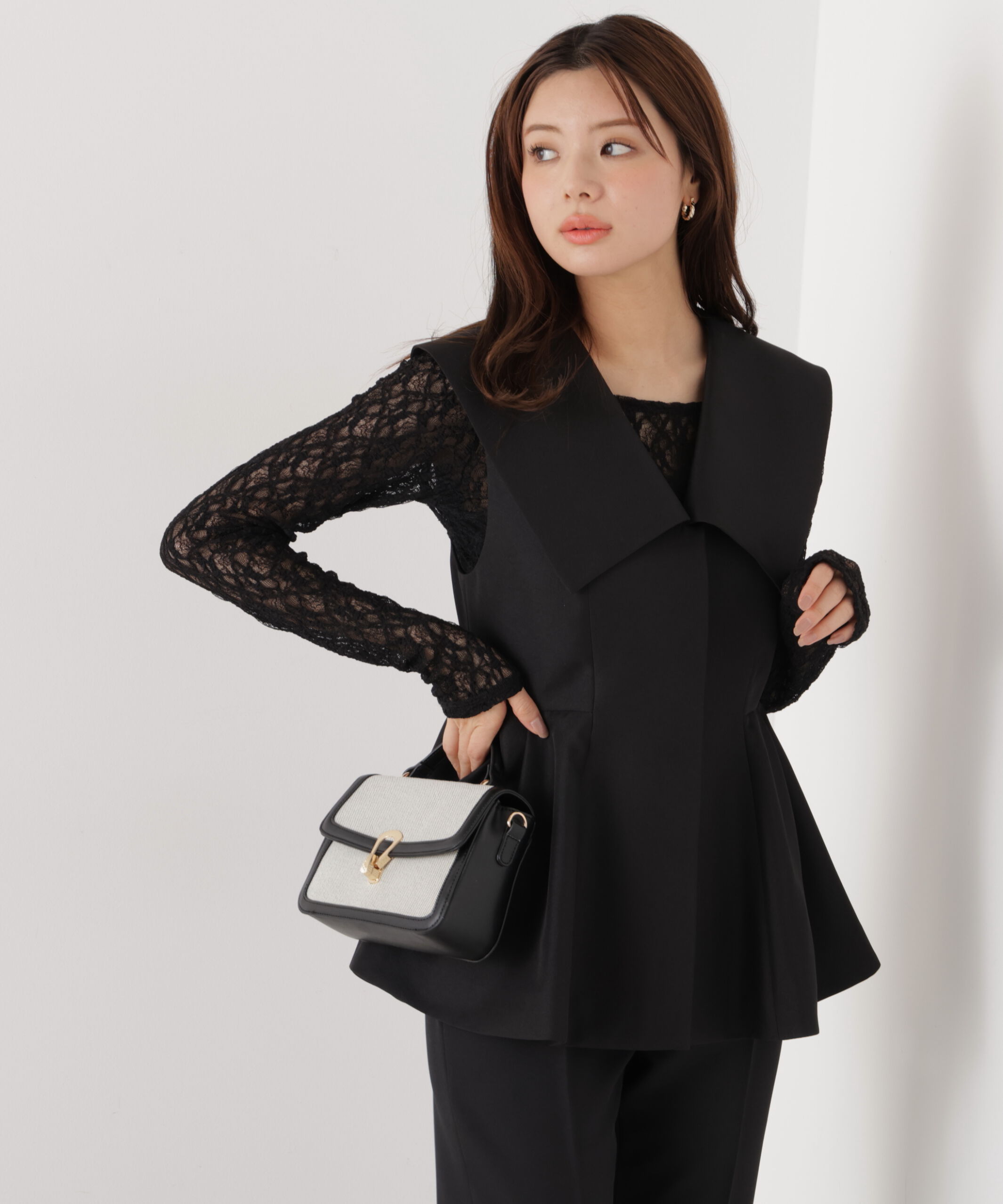 PROPORTION BODY DRESSING「〈a/mie〉ストレッチレース　26SS」|Tシャツ・カットソー|