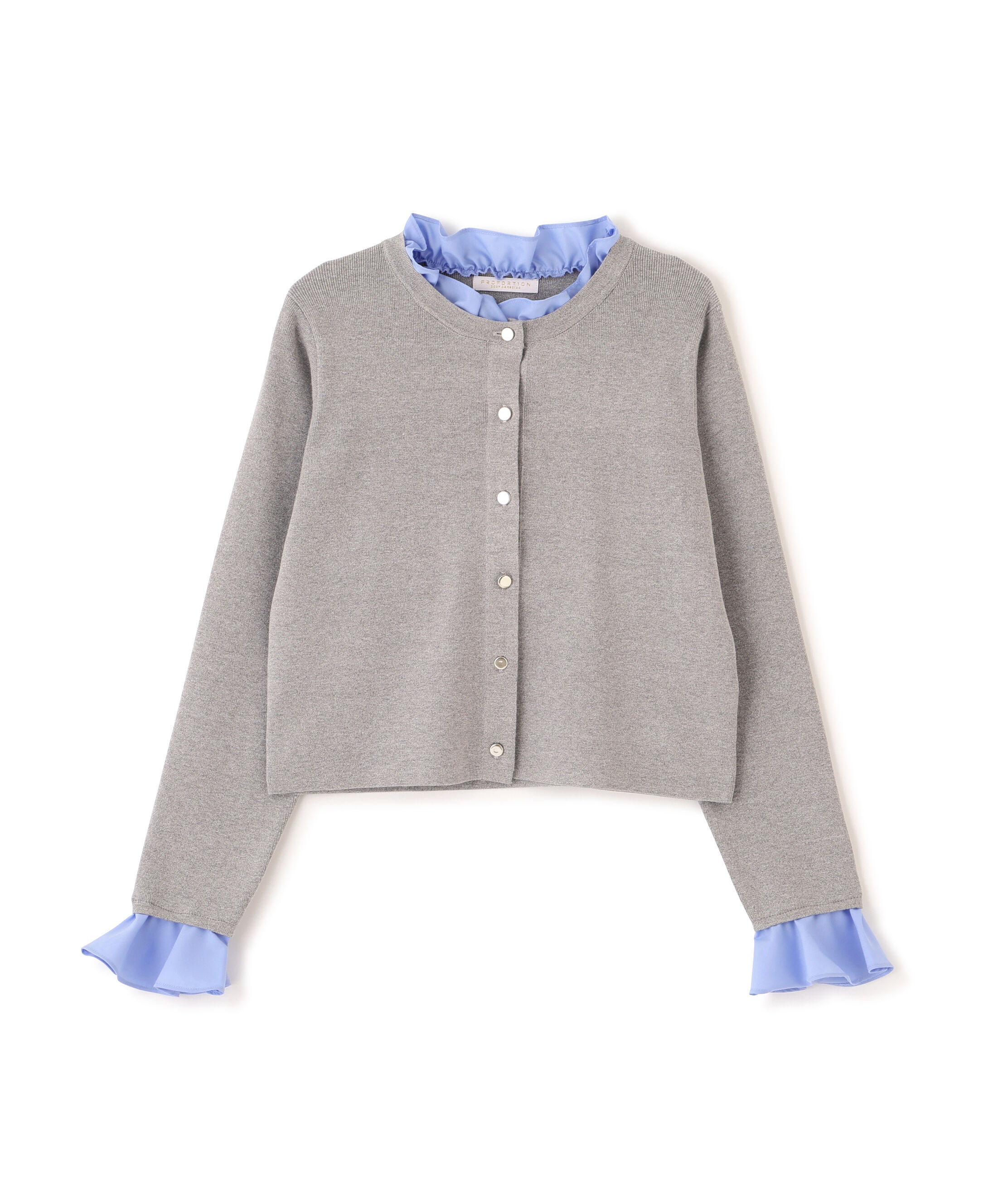 PROPORTION BODY DRESSING「フリルショートカーディガン　26SS」|カーディガン|