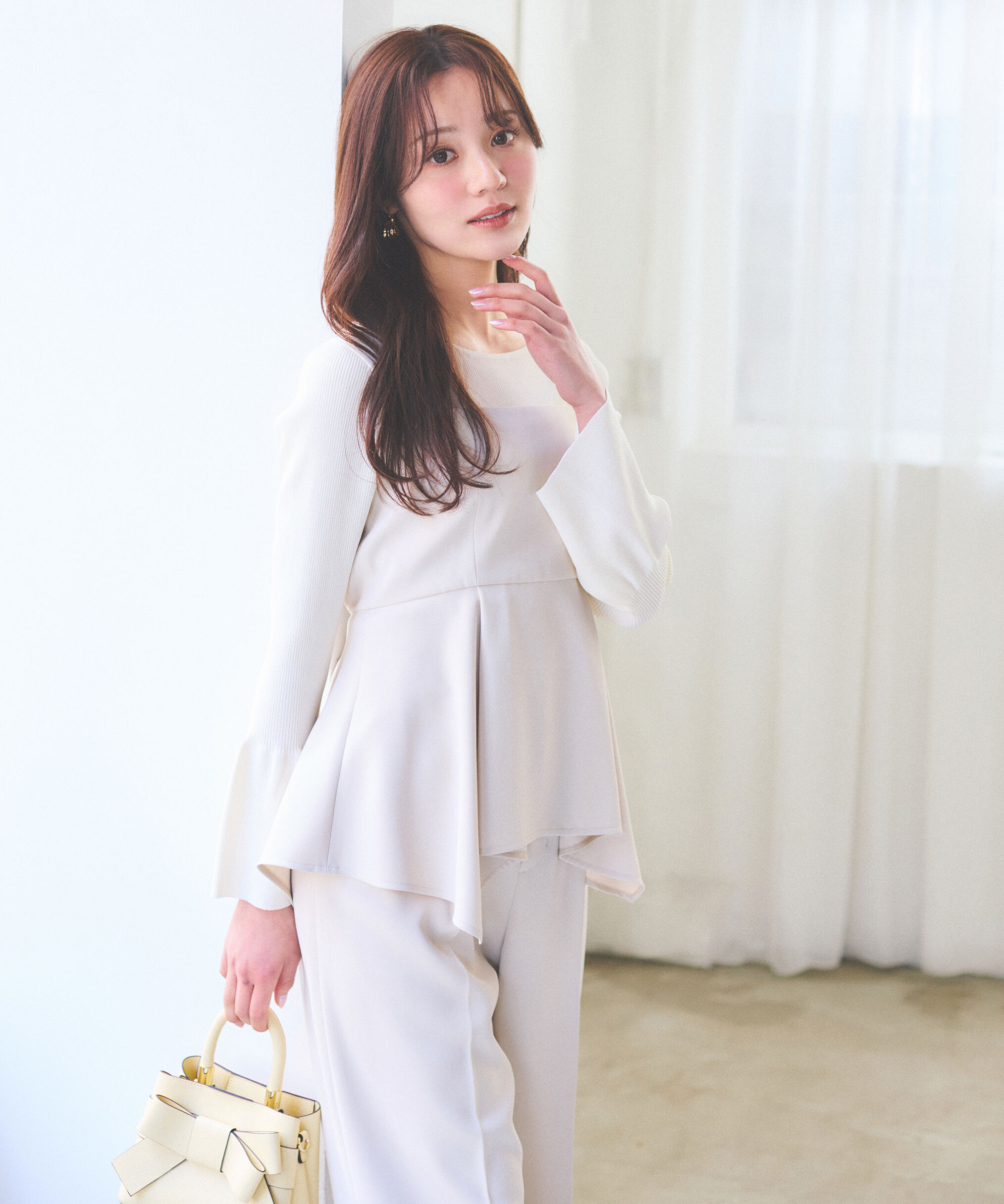 PROPORTION BODY DRESSING「ランダムヘムビスチェ　26SS」|シャツ・ブラウス|アイボリー2