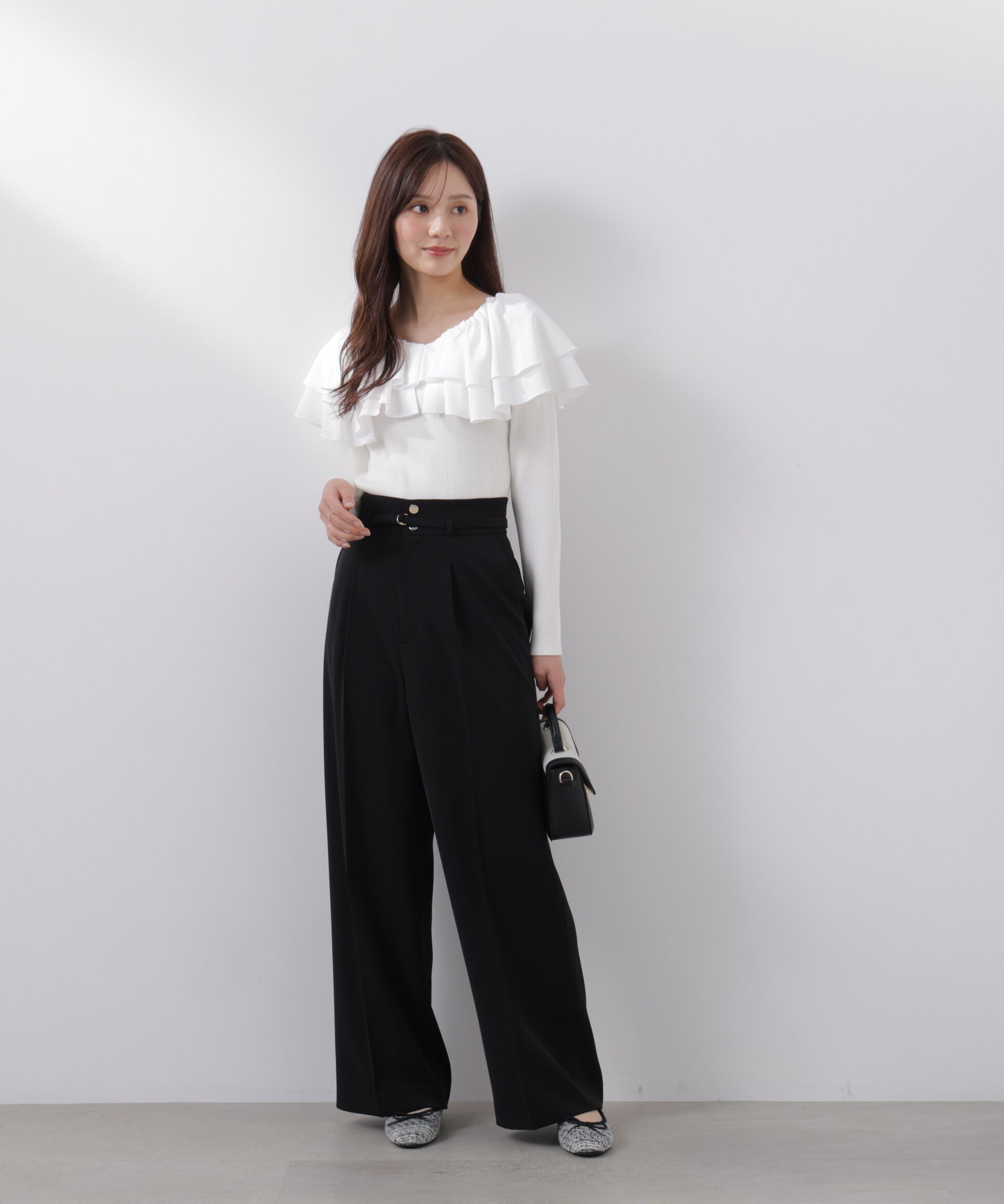 PROPORTION BODY DRESSING「ボリュームラッフルニット　　26SS」|ニット・セーター|