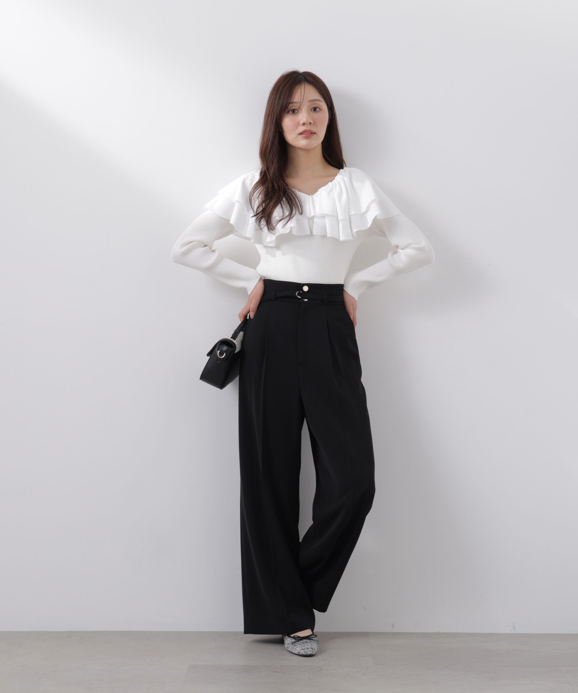 PROPORTION BODY DRESSING「ボリュームラッフルニット　　26SS」|ニット・セーター|