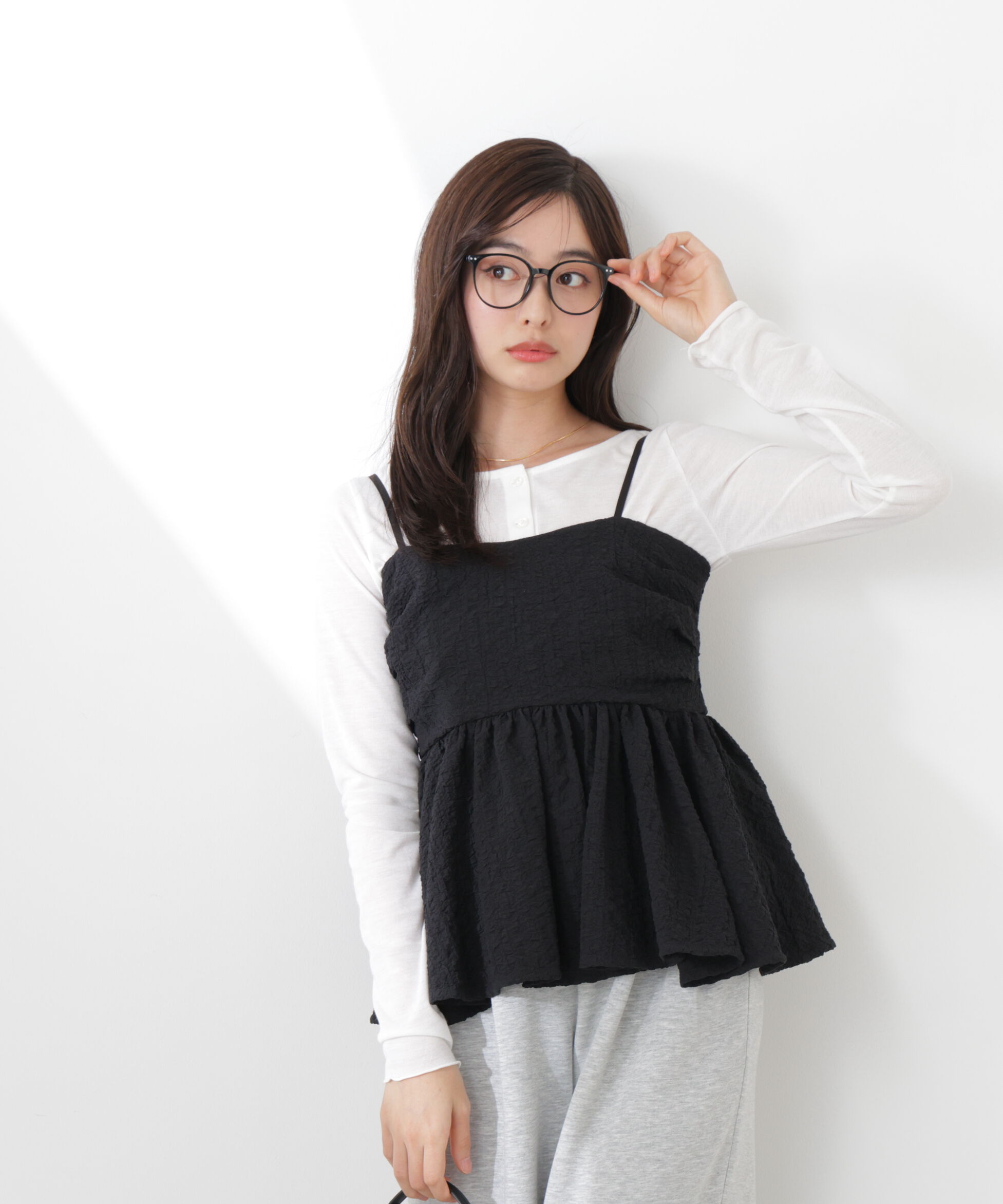 PROPORTION BODY DRESSING「〈a/mie〉膨れジャガードビスチェ　26SS」|シャツ・ブラウス|