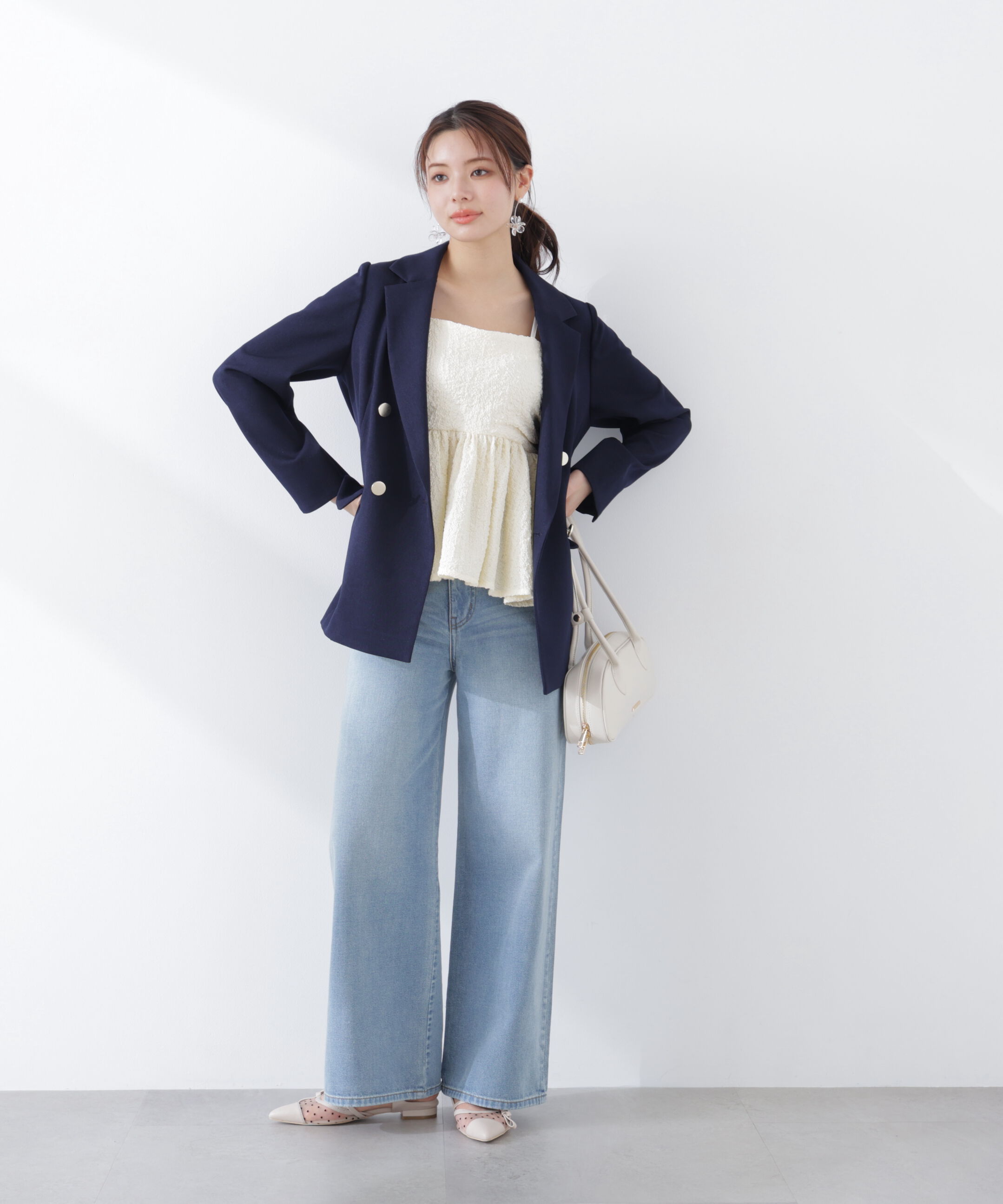 PROPORTION BODY DRESSING「〈a/mie〉膨れジャガードビスチェ　26SS」|シャツ・ブラウス|