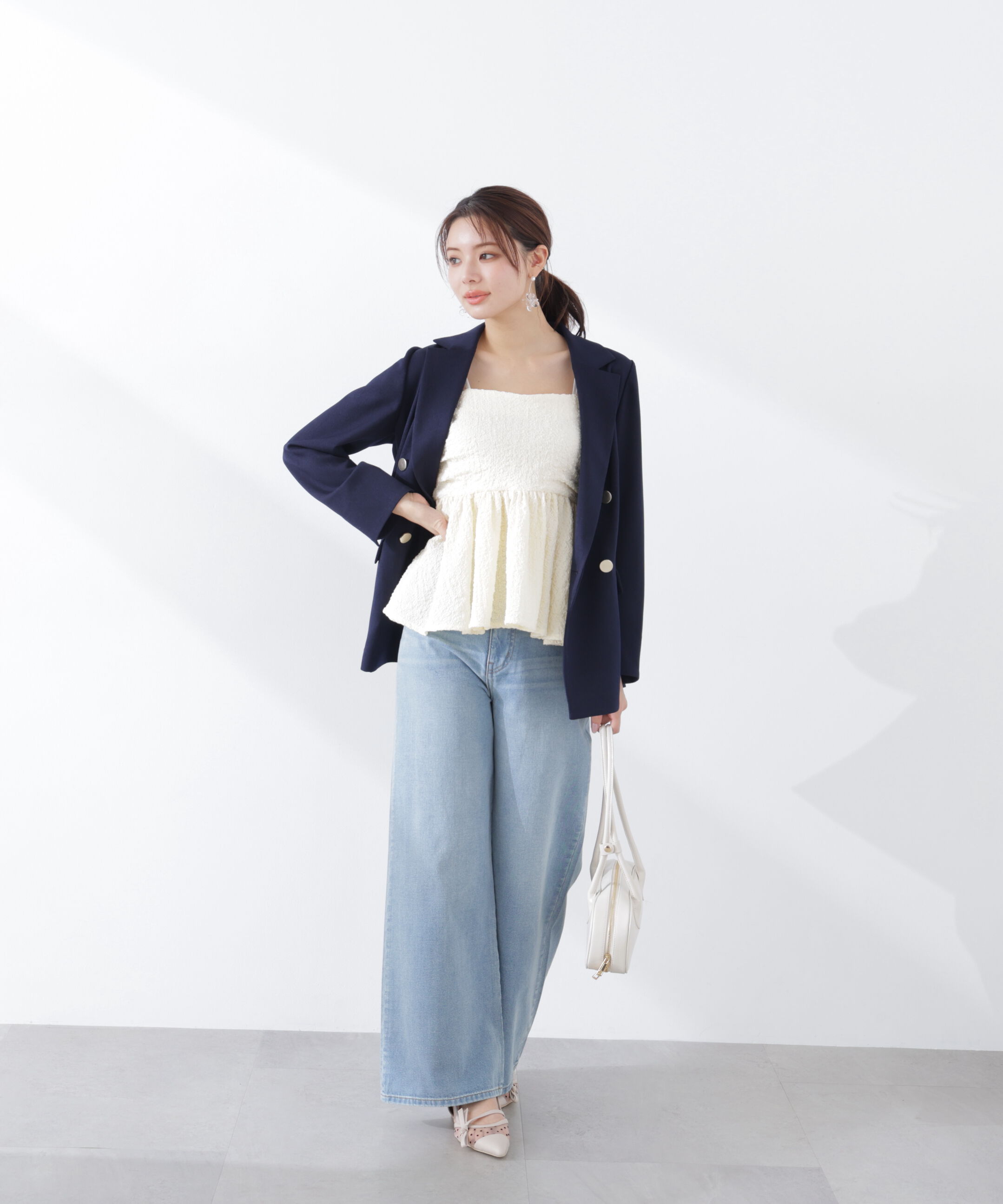 PROPORTION BODY DRESSING「〈a/mie〉膨れジャガードビスチェ　26SS」|シャツ・ブラウス|