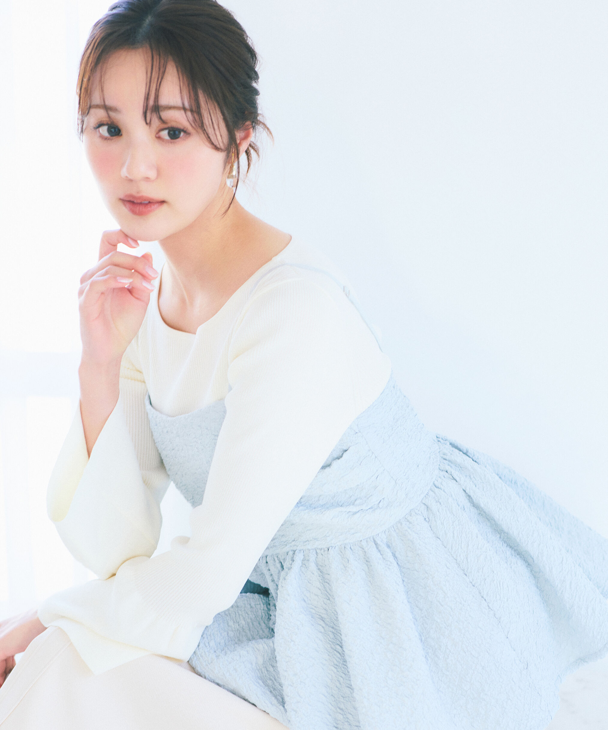 PROPORTION BODY DRESSING「〈a/mie〉膨れジャガードビスチェ　26SS」|シャツ・ブラウス|