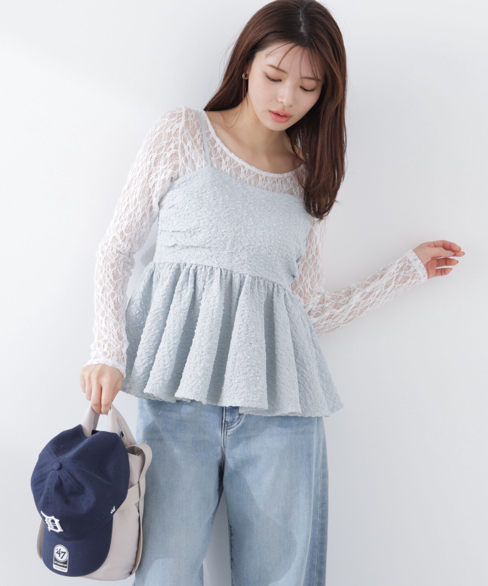 PROPORTION BODY DRESSING「〈a/mie〉膨れジャガードビスチェ　26SS」|シャツ・ブラウス|