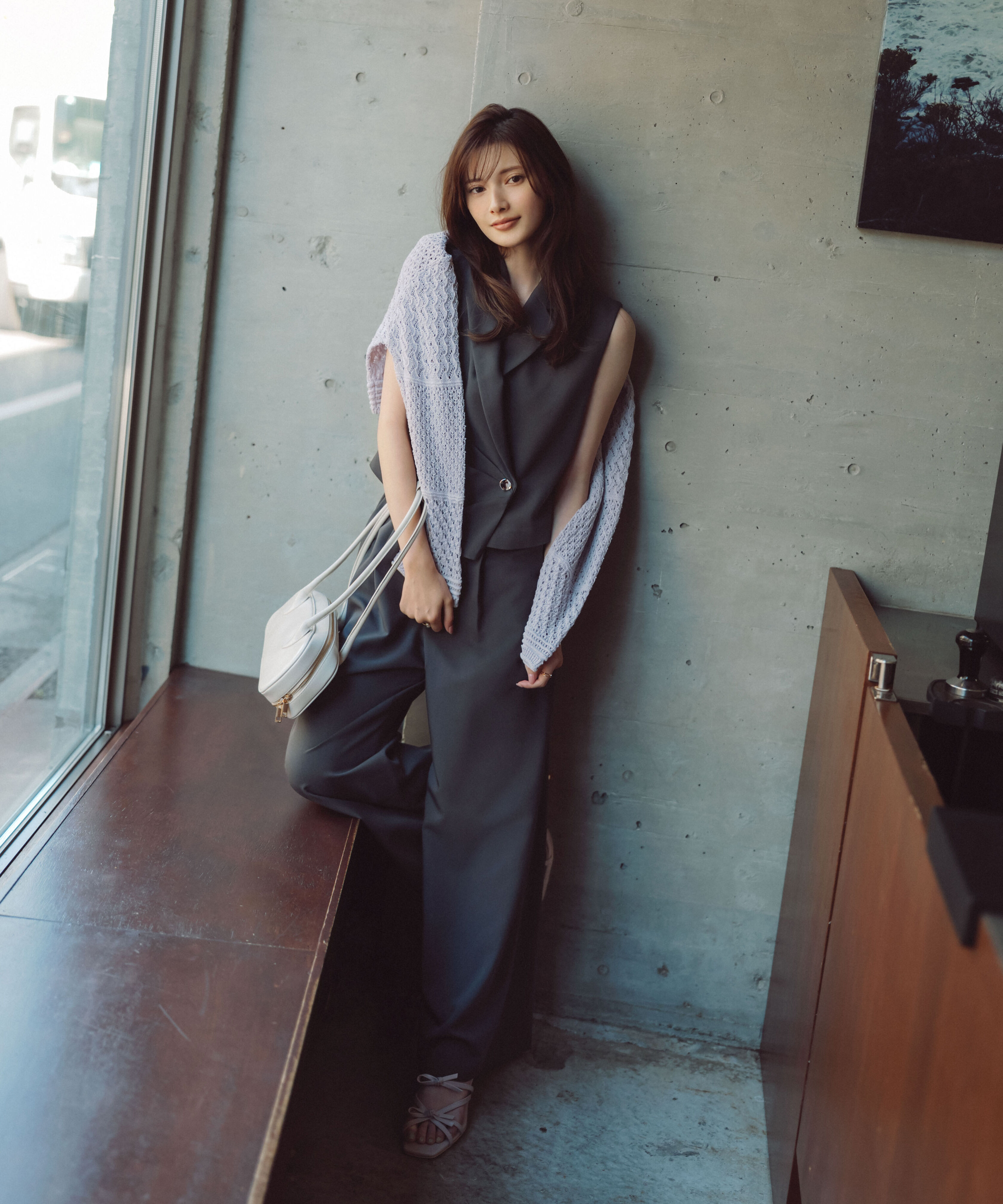 PROPORTION BODY DRESSING「ベルトドッキングワイドパンツ　26SS」|その他|チャコール2