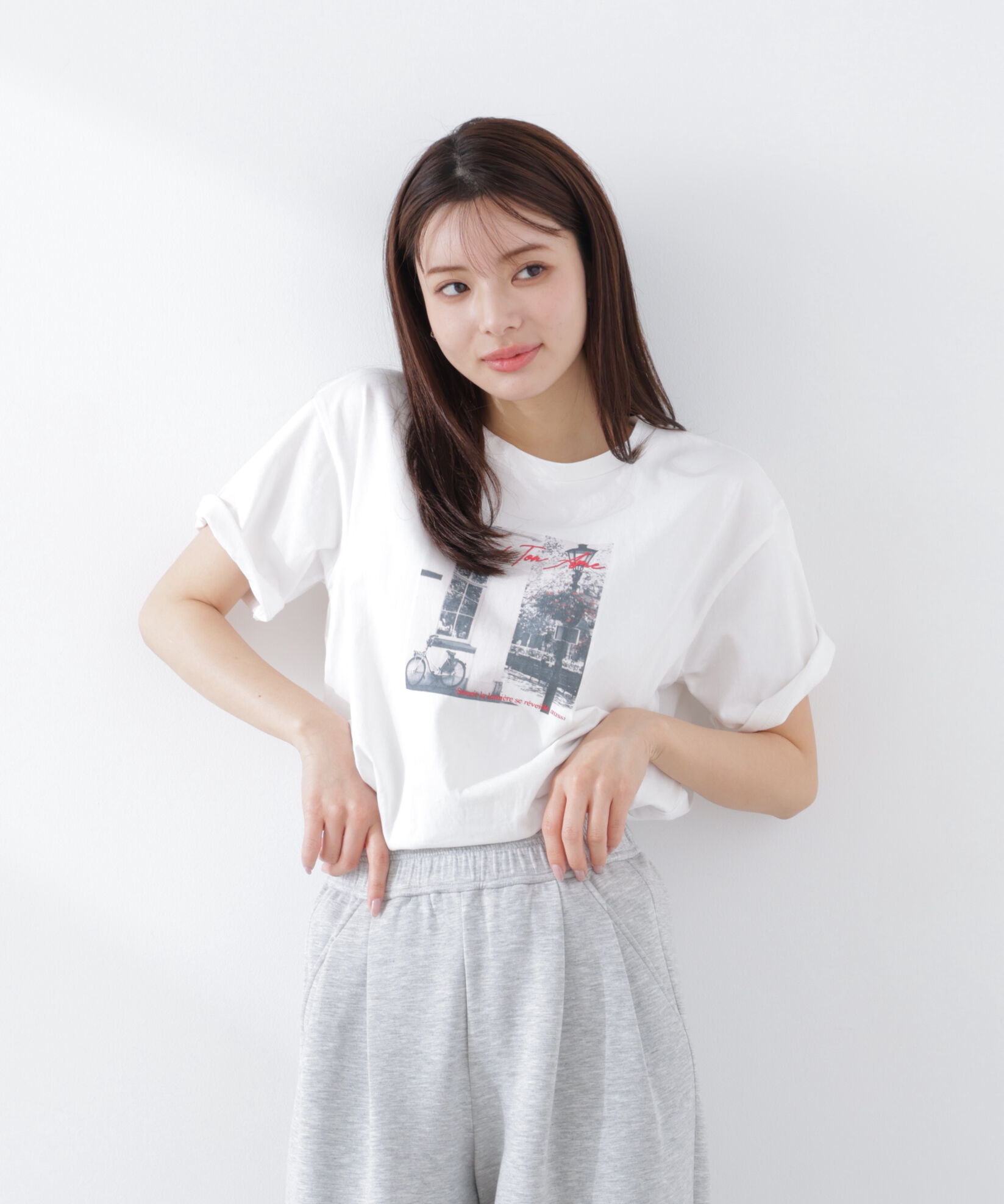 PROPORTION BODY DRESSING「〈a/mie〉フォトプリントT　26SS　」|Tシャツ・カットソー|