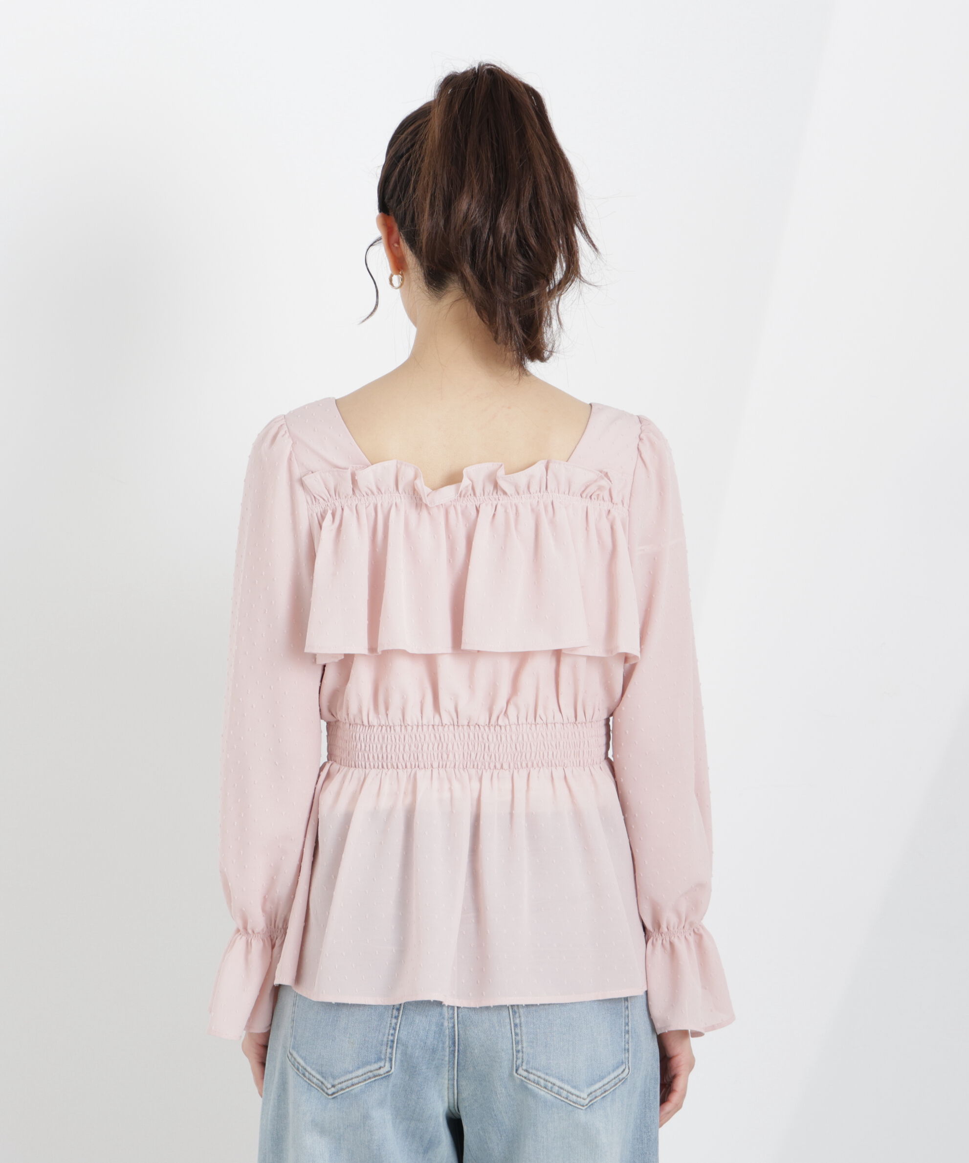 PROPORTION BODY DRESSING「＜ウォッシャブル＞フリルシャーリングブラウス　26SS」|シャツ・ブラウス|