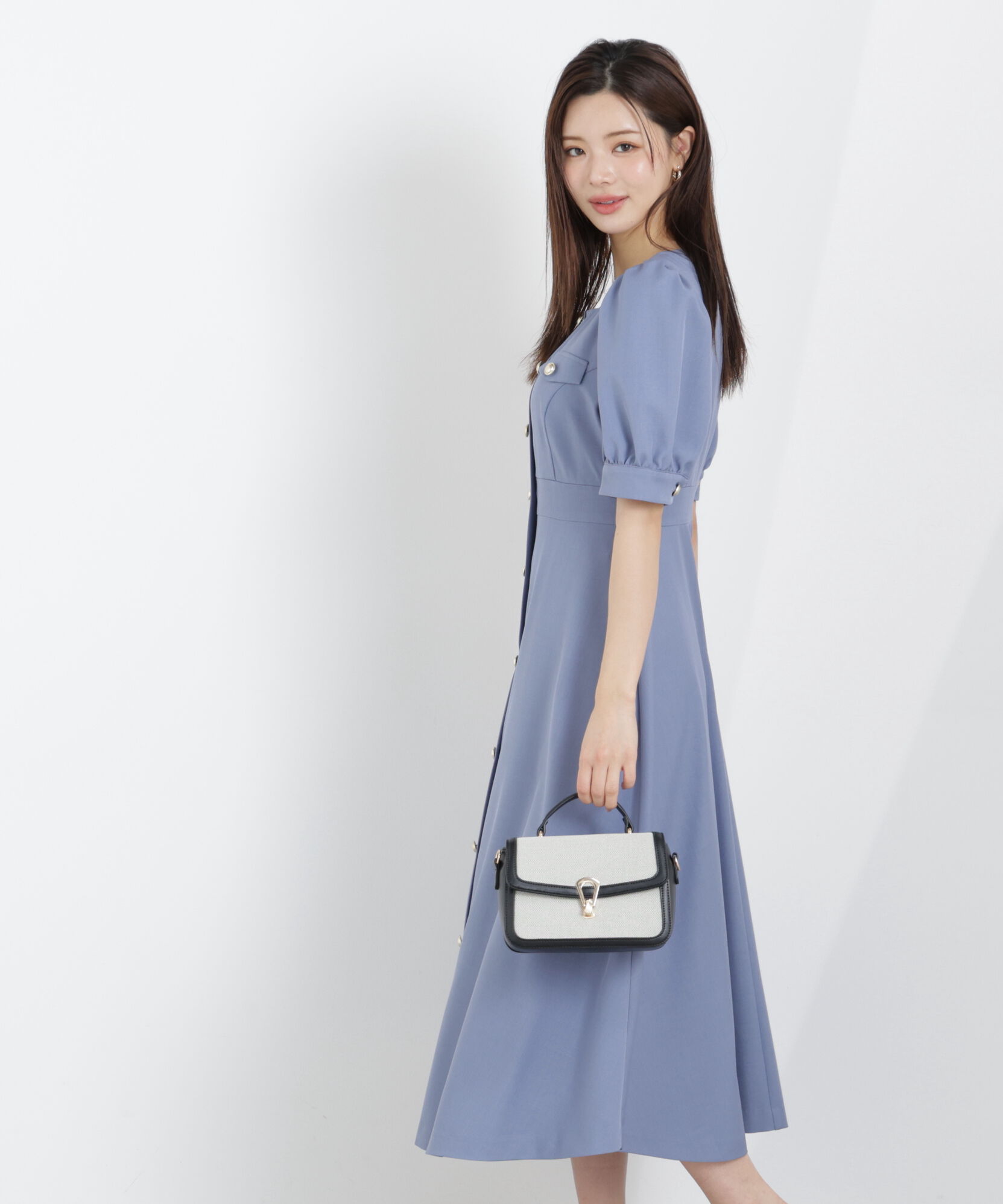 PROPORTION BODY DRESSING「フロント釦ワンピース　26SS」|ワンピース|