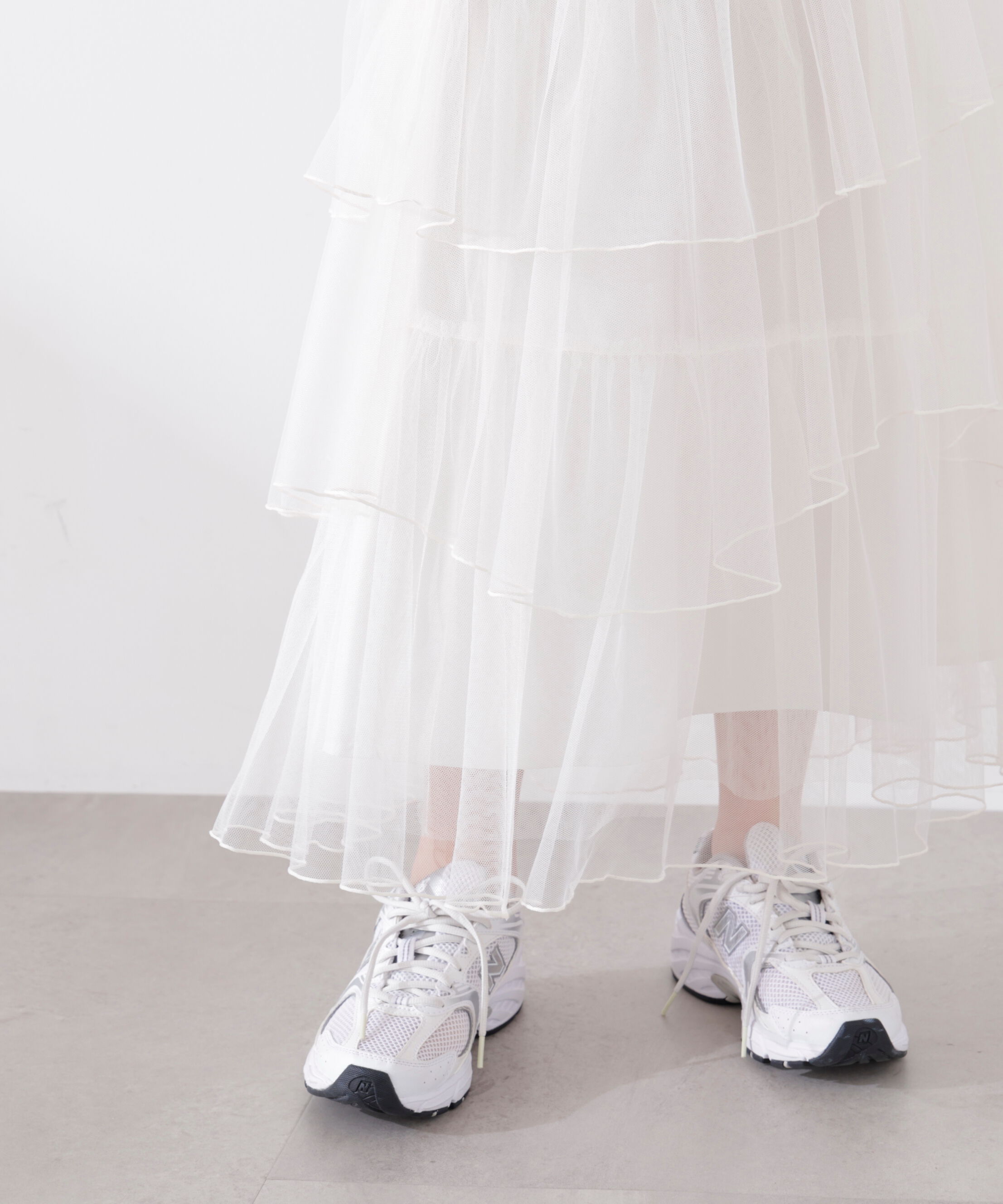 PROPORTION BODY DRESSING「ランダムティアードチュールスカート　26SS」|スカート|