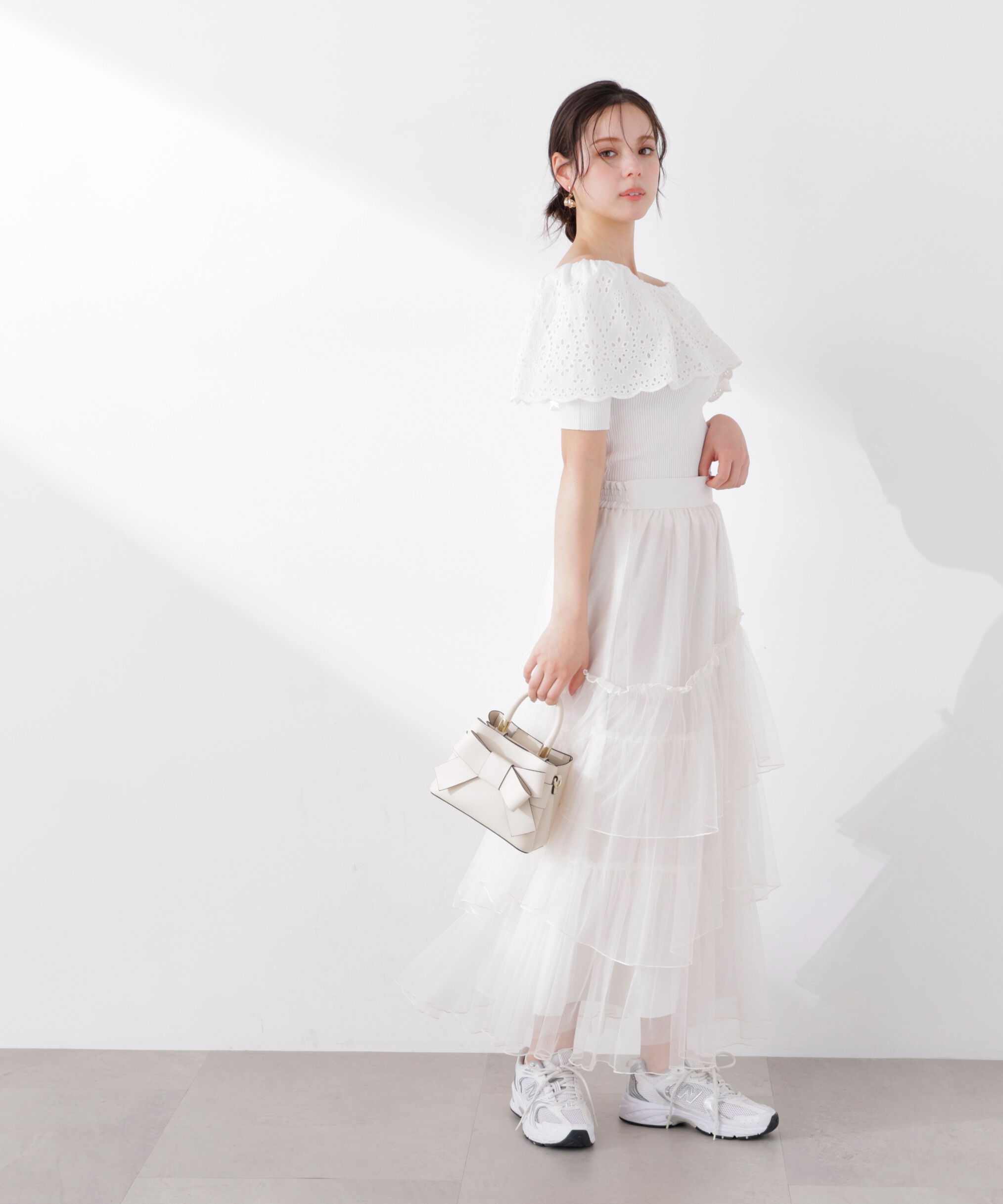 PROPORTION BODY DRESSING「ランダムティアードチュールスカート　26SS」|スカート|