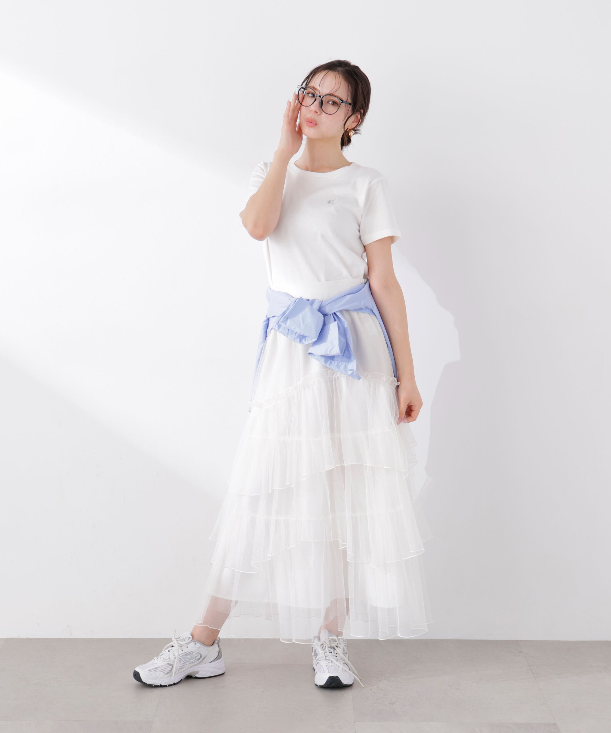 PROPORTION BODY DRESSING「ランダムティアードチュールスカート　26SS」|スカート|