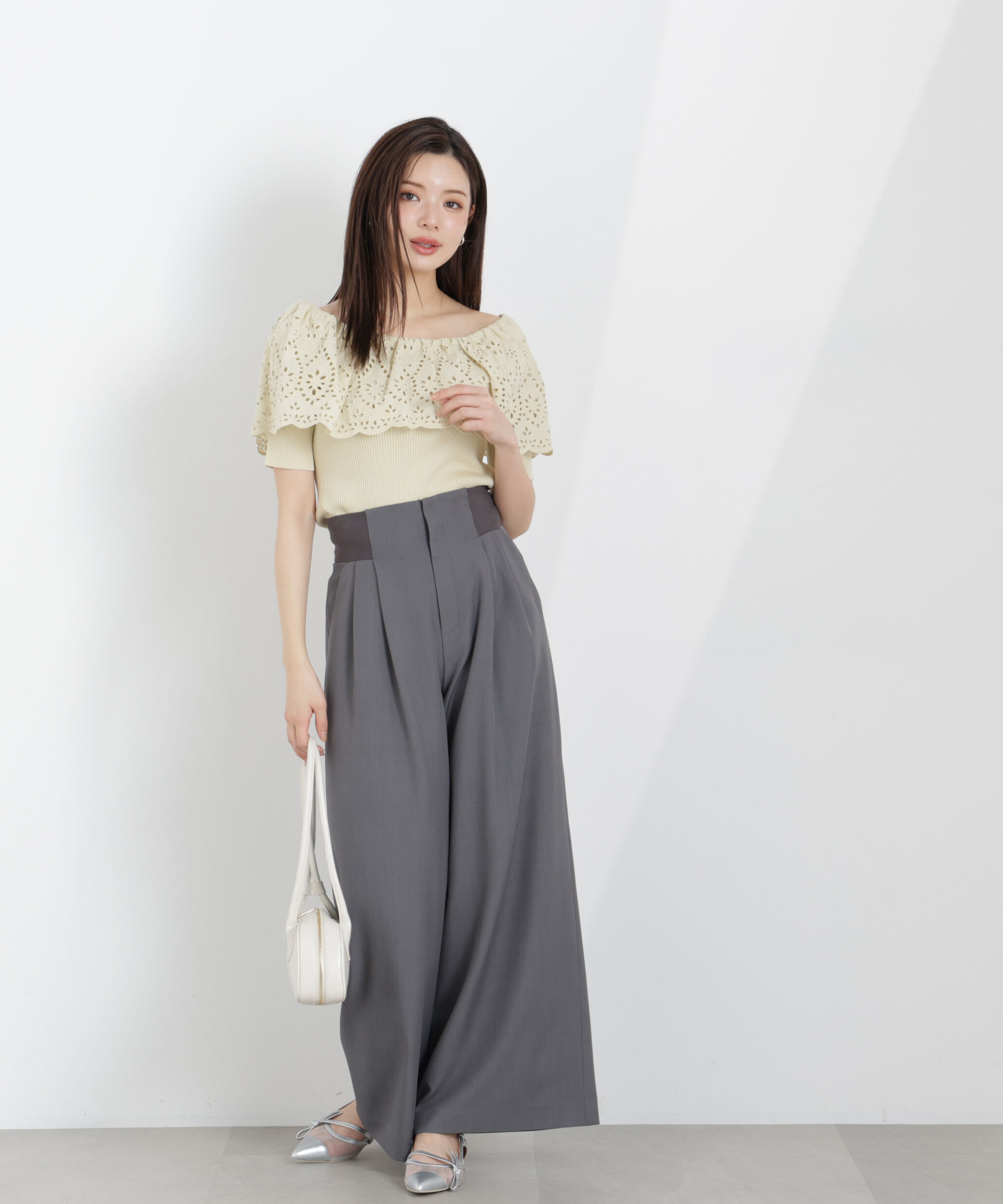 PROPORTION BODY DRESSING「ウエストリブワイドパンツ　26SS」|その他|