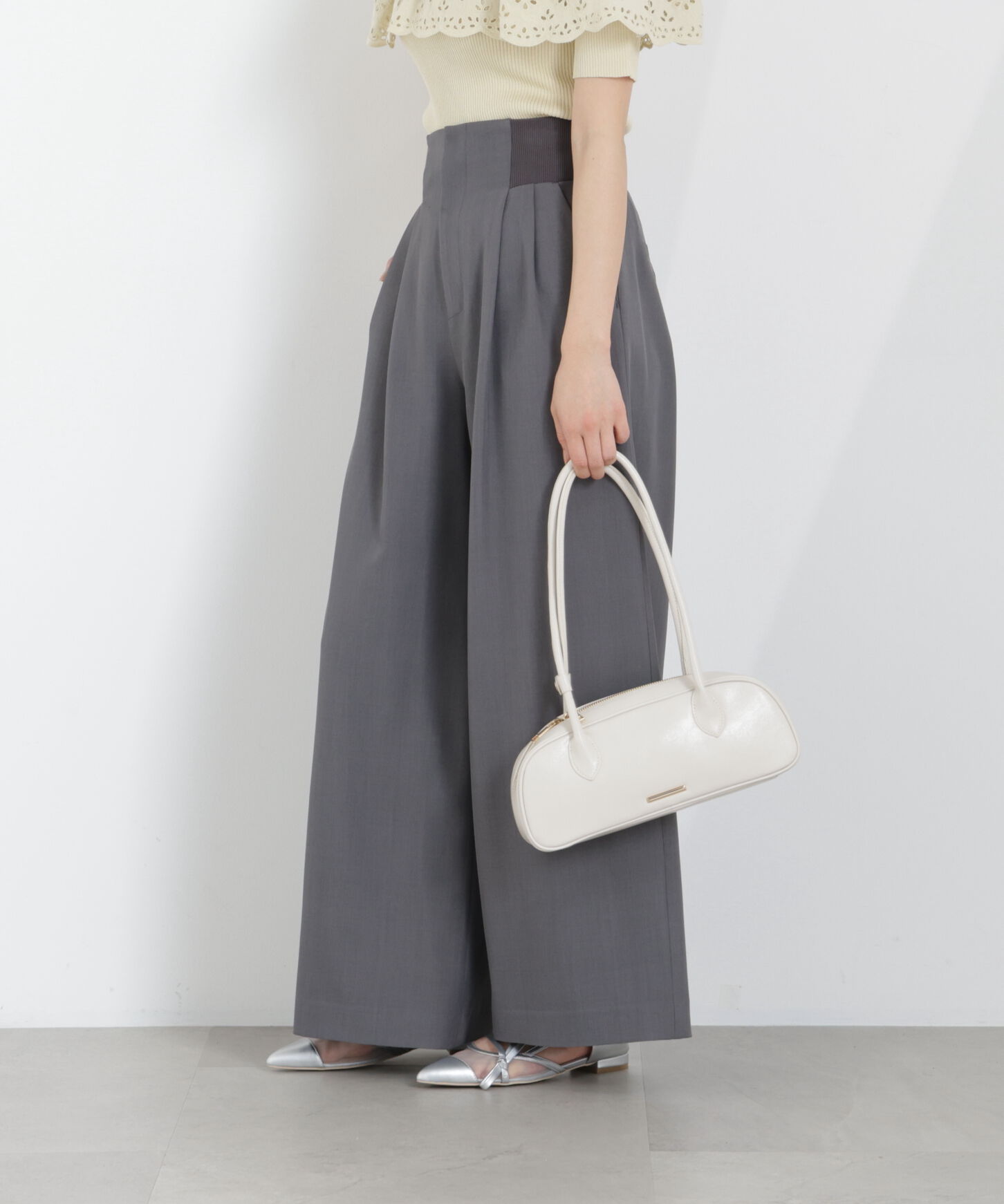 PROPORTION BODY DRESSING「ウエストリブワイドパンツ　26SS」|その他|